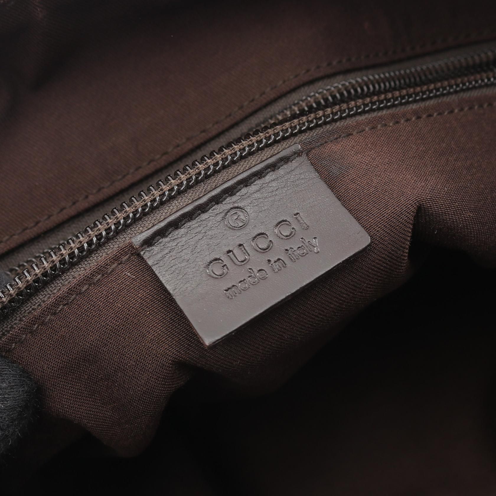 Small Perforated Flat Messenger, GG Canvas — view 4