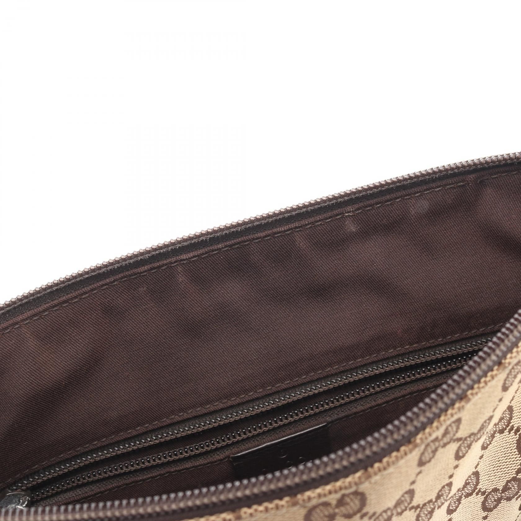 Small Perforated Flat Messenger, GG Canvas — view 8
