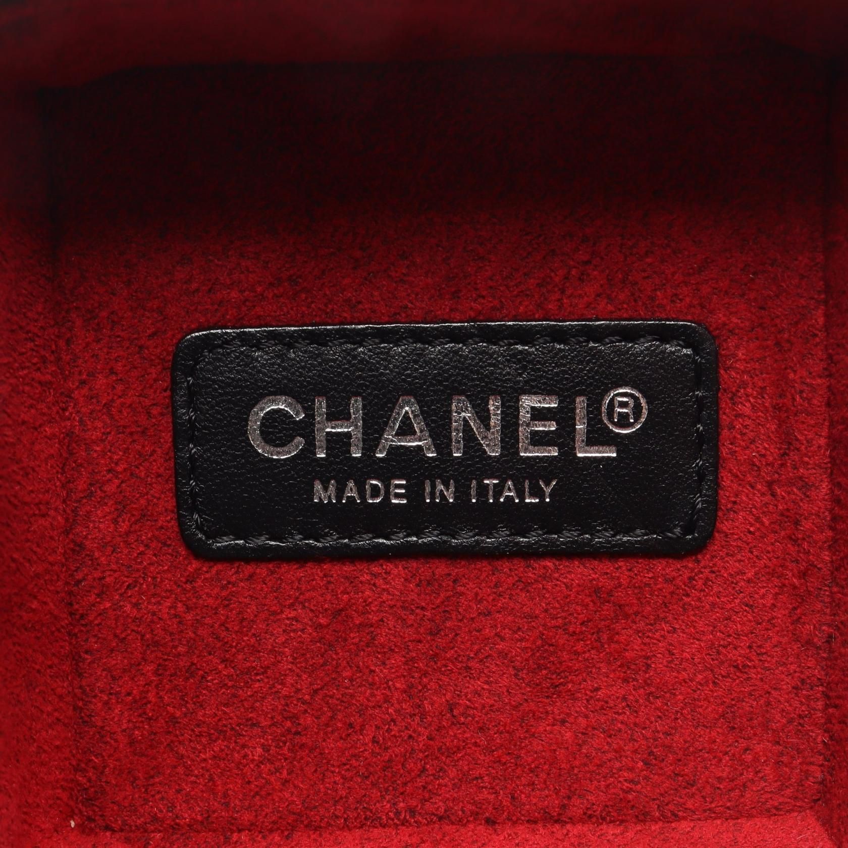Black Patent Leather Chocolate Bar Cube Pouch — view 4