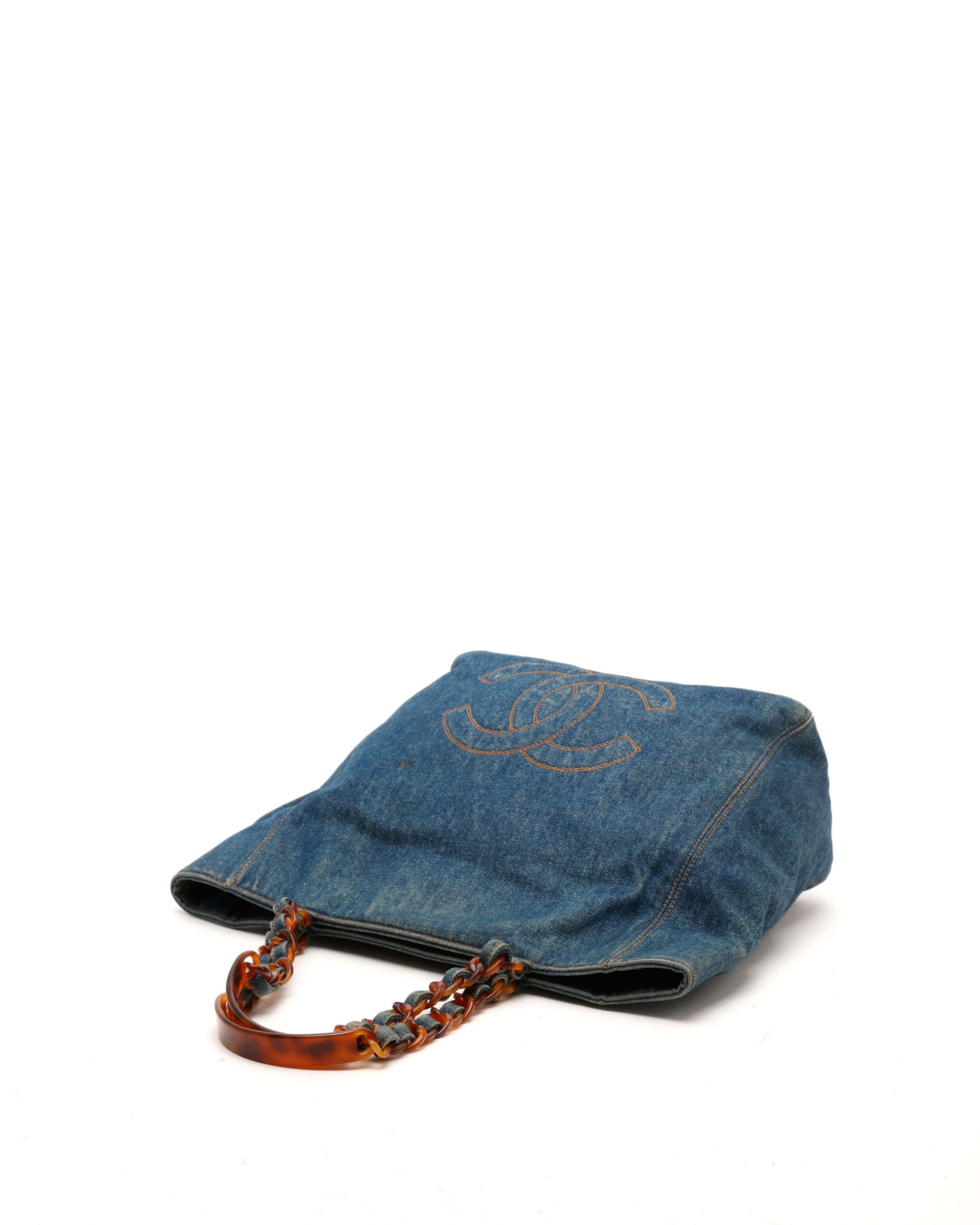 CC Denim Tortoise Tote Bag — view 5