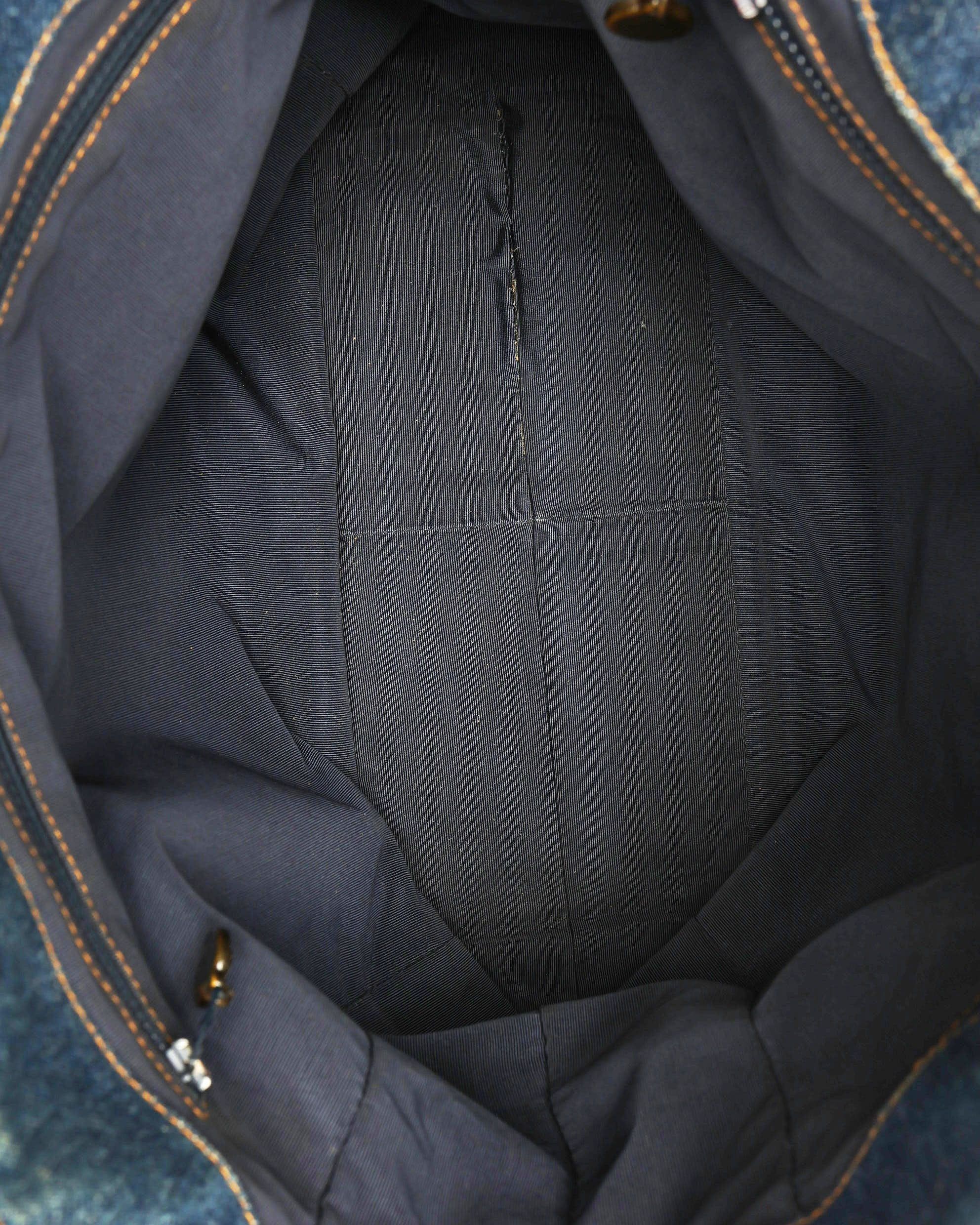 CC Denim Tortoise Tote Bag — view 7