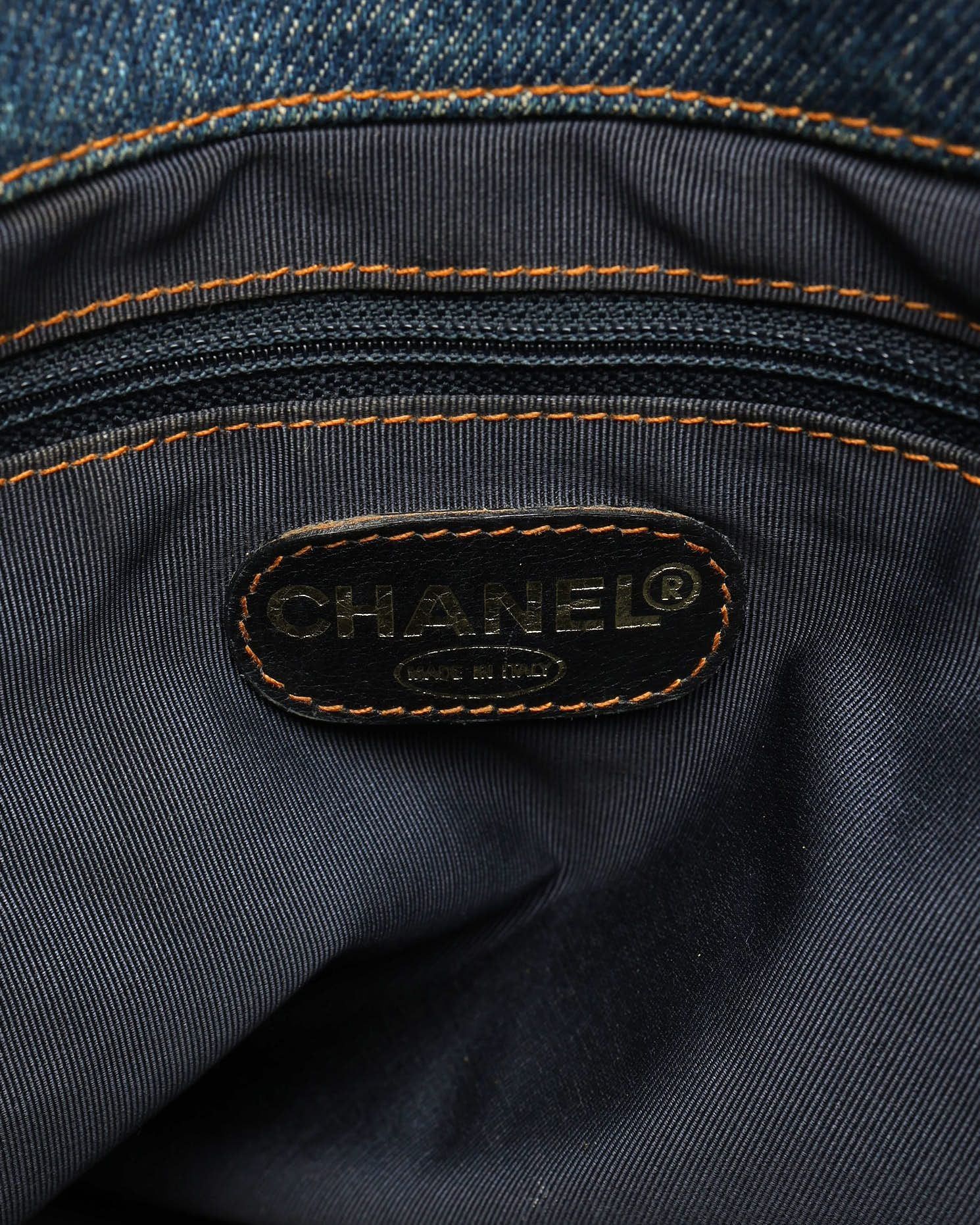 CC Denim Tortoise Tote Bag — view 8