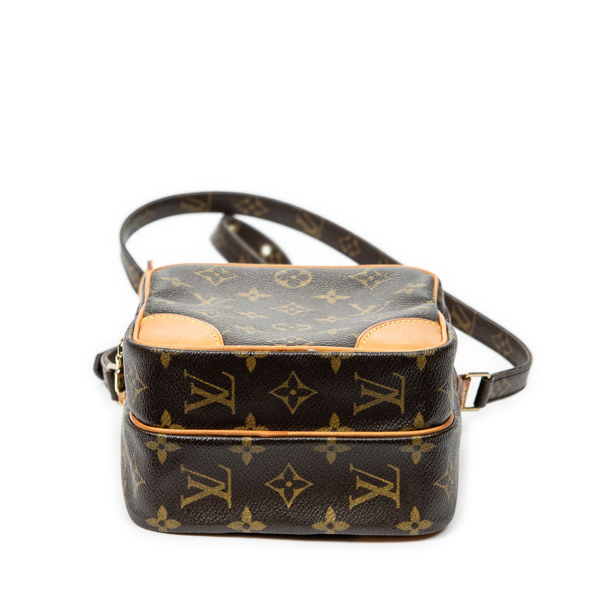 Amazone PM Brown Monogram Canvas Golden Brass — view 6