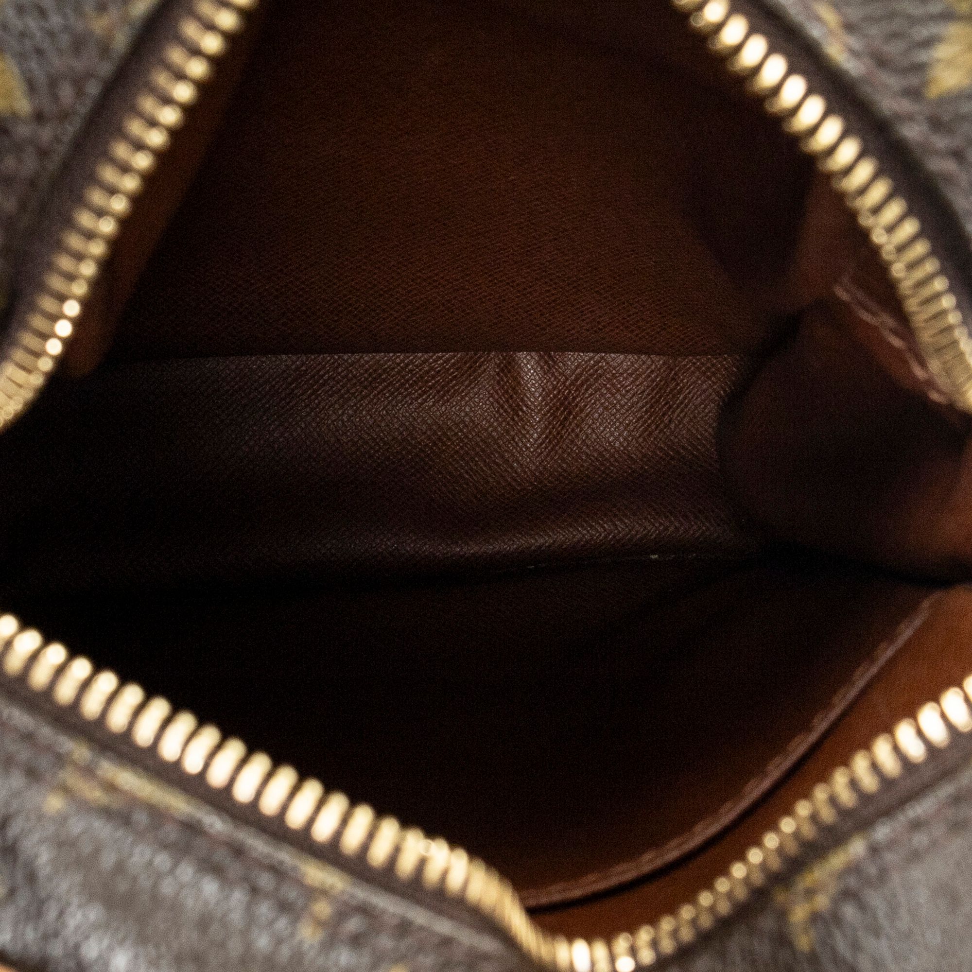 Amazone PM Brown Monogram Canvas Golden Brass — view 9