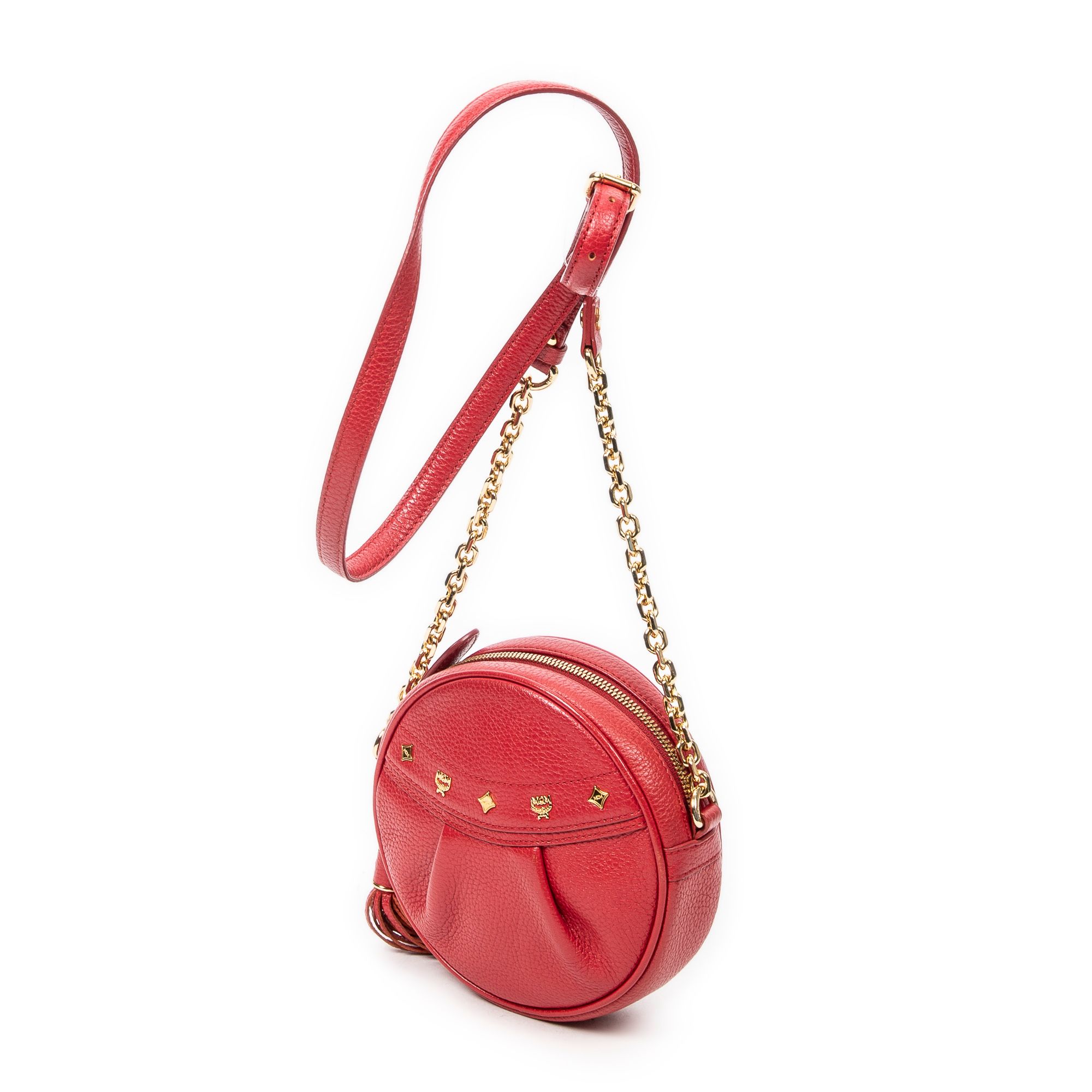 Round Tassel Crossbody  Grained Leather — view 2