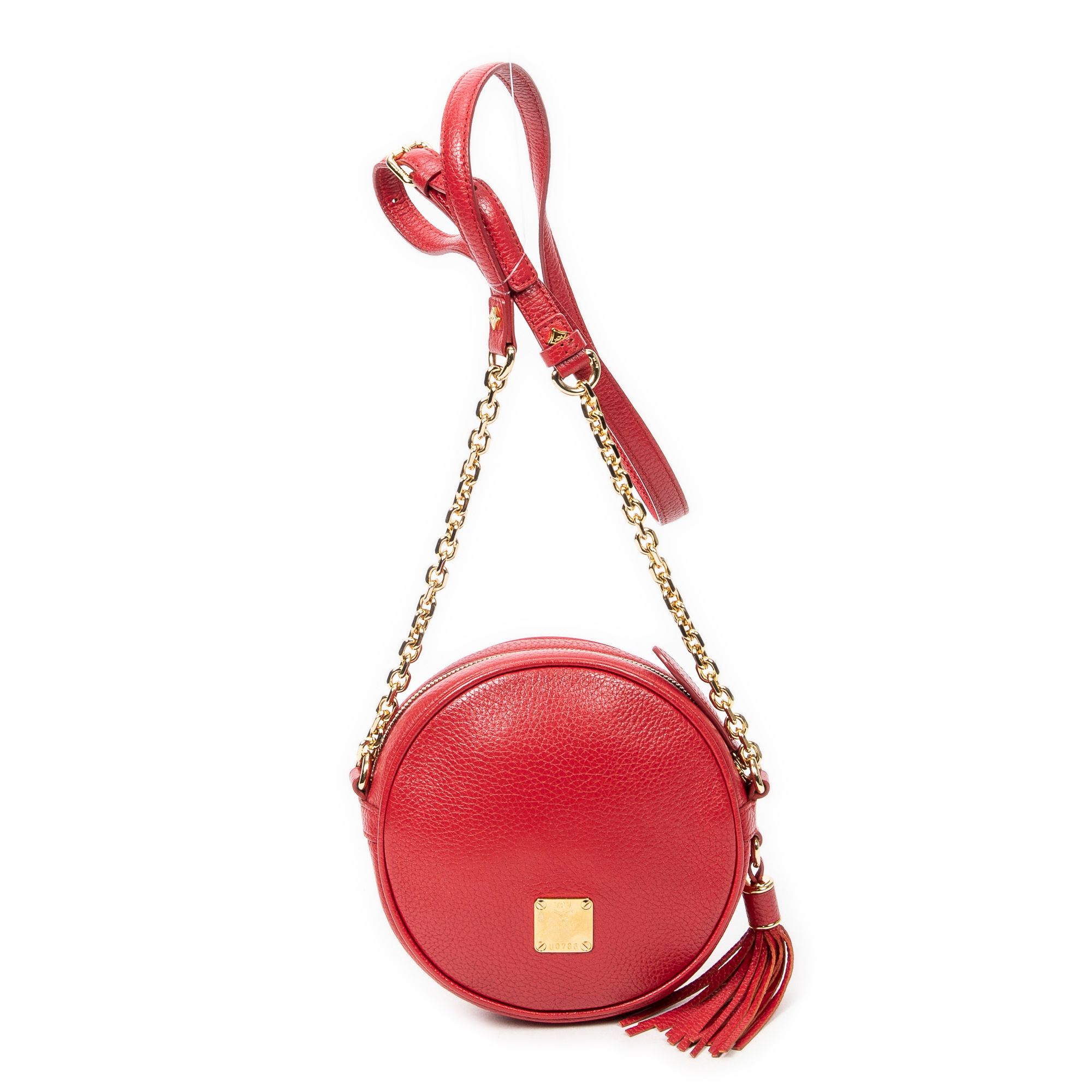 Round Tassel Crossbody  Grained Leather — view 5