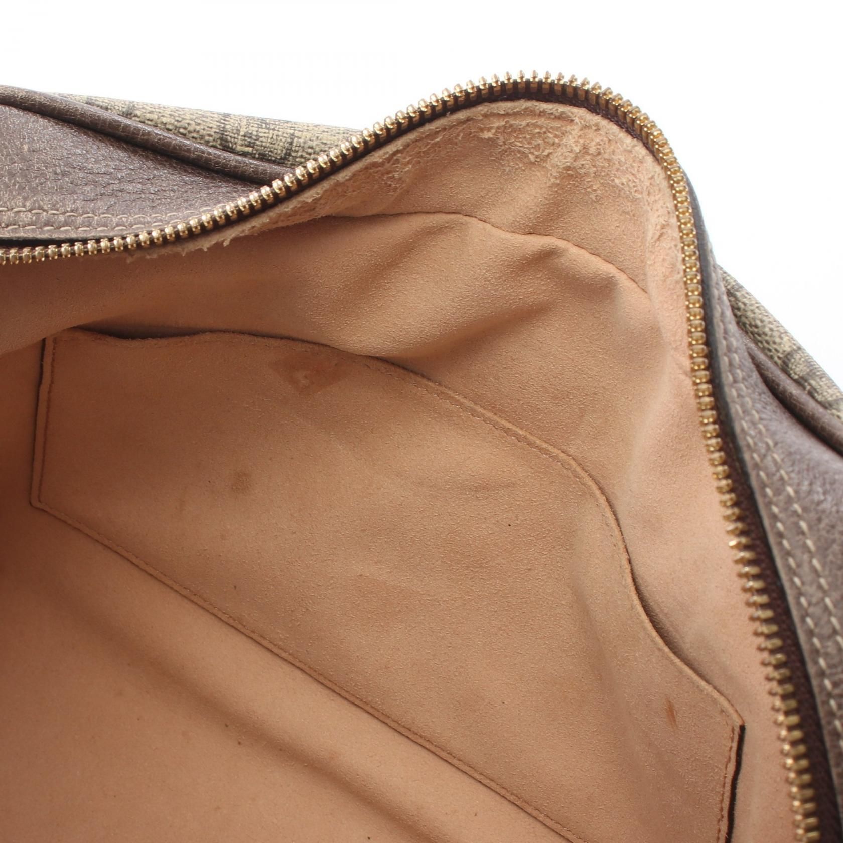 GG Supreme Monogram Web Small Ophidia Shoulder Bag Brown — view 6