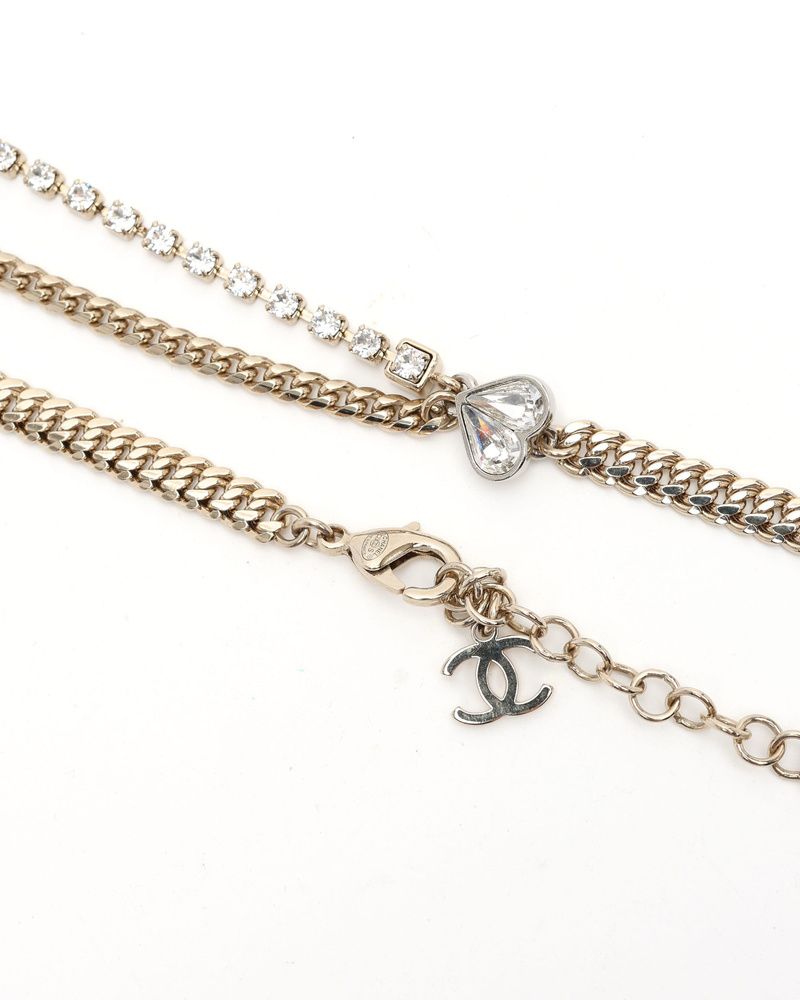 Coco Mark Heart Rhinestone Choker — view 5