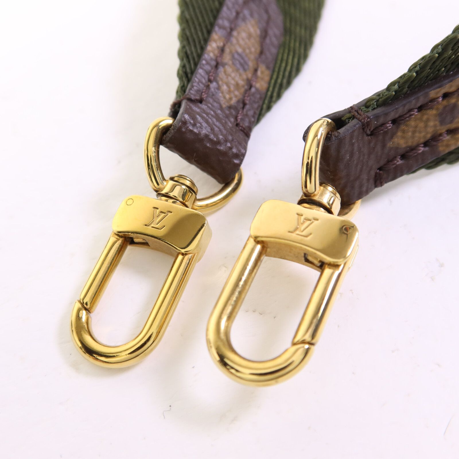 Monogram Felicie Strap & Go Gold Shoulder Bag Brown Green Brown/khaki Shoulder Bag M 80091 — view 11