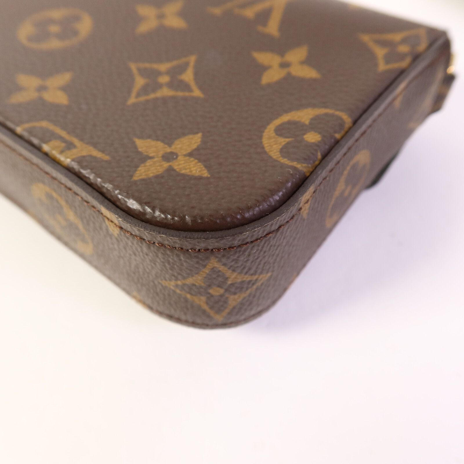 Monogram Felicie Strap & Go Gold Shoulder Bag Brown Green Brown/khaki Shoulder Bag M 80091 — view 19