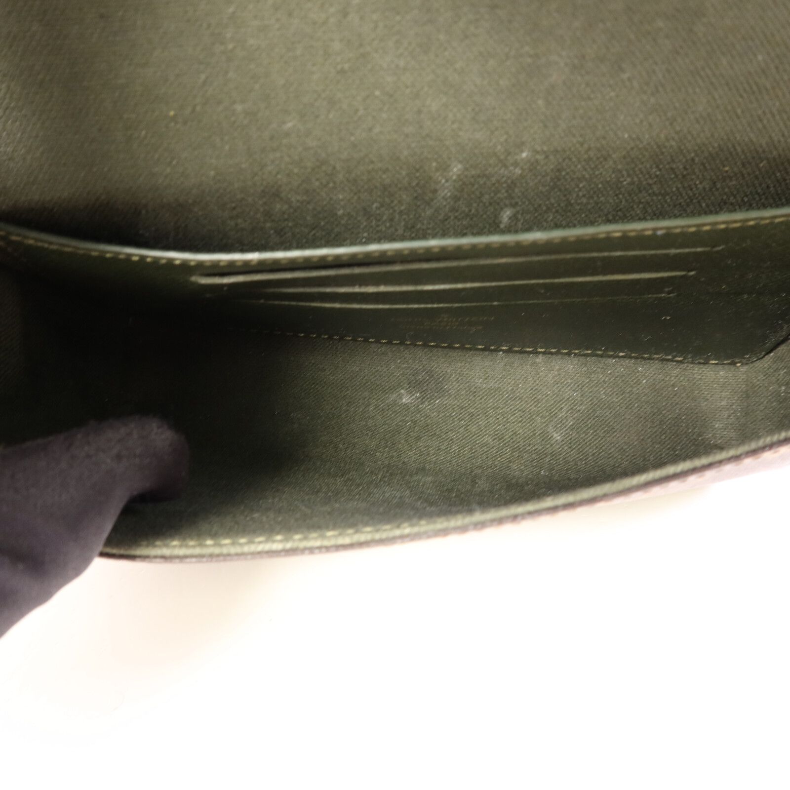 Monogram Felicie Strap & Go Gold Shoulder Bag Brown Green Brown/khaki Shoulder Bag M 80091 — view 7