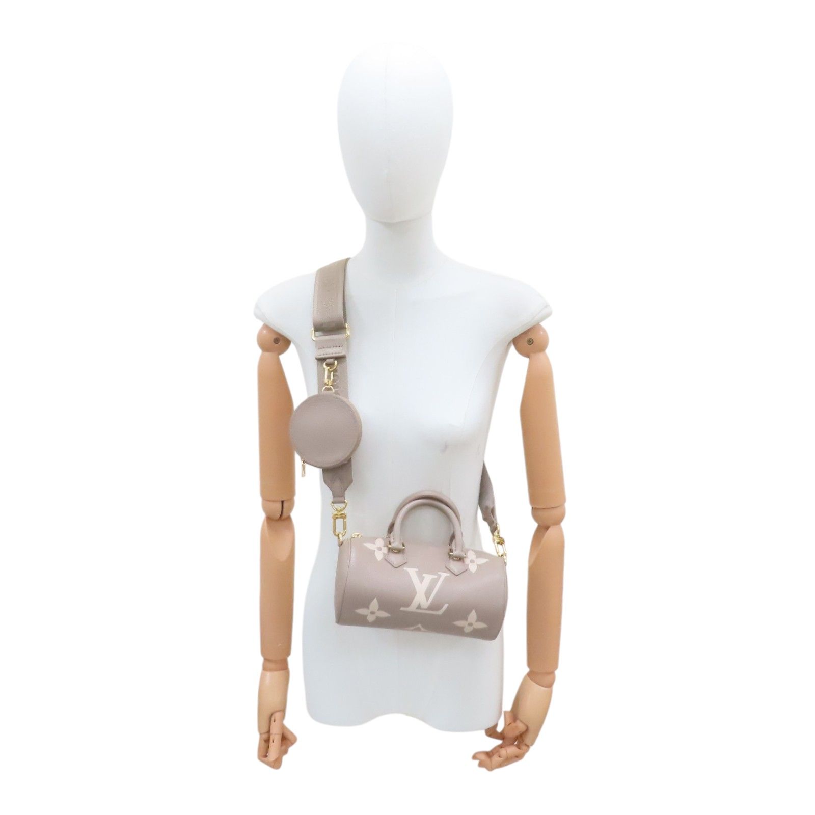 Papillon Bb Shoulder Handbag Empreinte Grey M 46031 — view 12