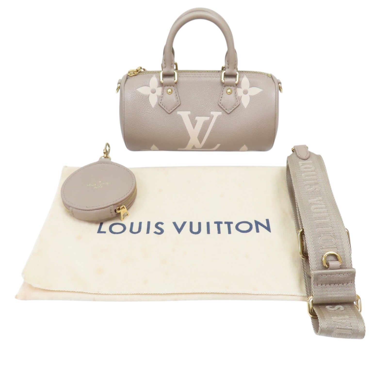 Papillon Bb Shoulder Handbag Empreinte Grey M 46031 — view 13