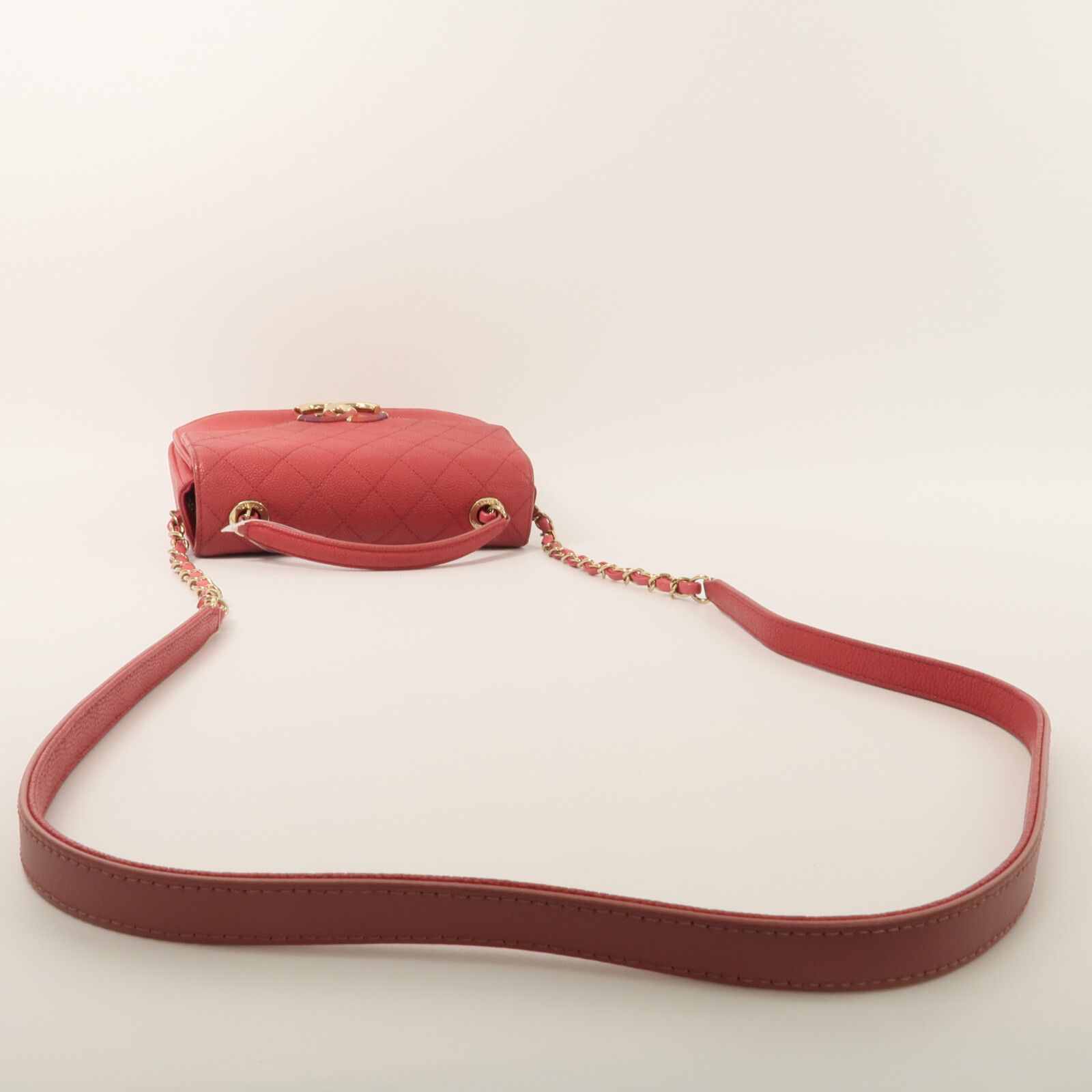 Paris-Cuba Thread Around Top Handle Flap w/Chain Strap — view 8