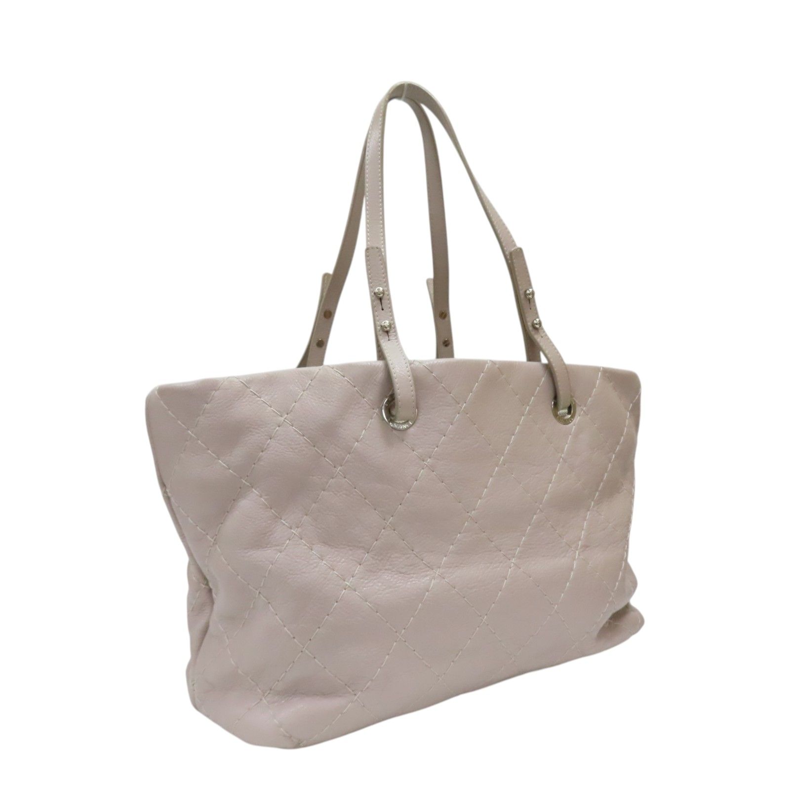 Quilted Glazed Calfskin On The Road Tote Bag — view 2