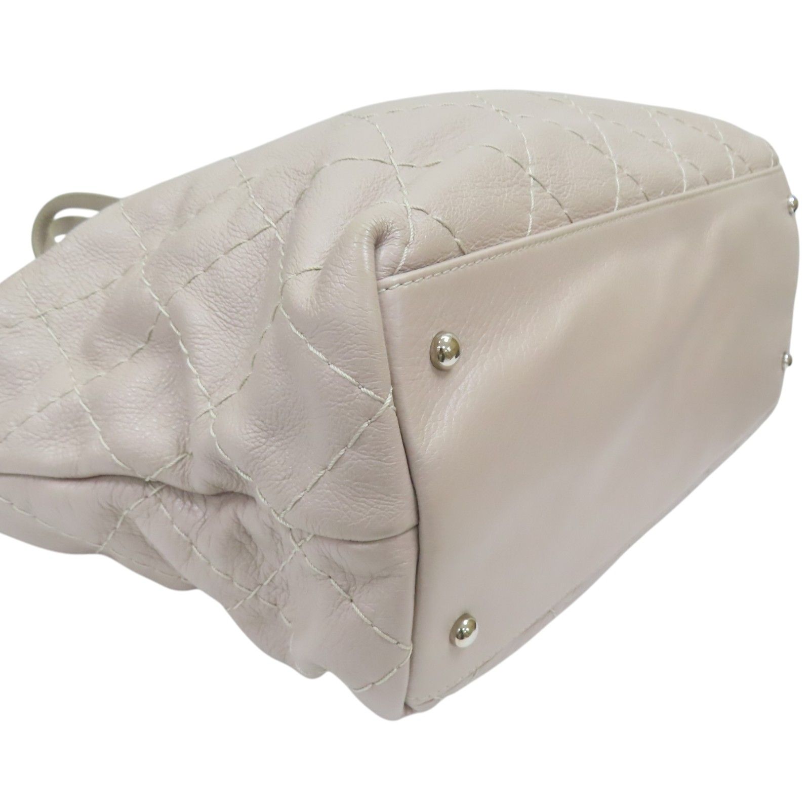 Quilted Glazed Calfskin On The Road Tote Bag — view 14