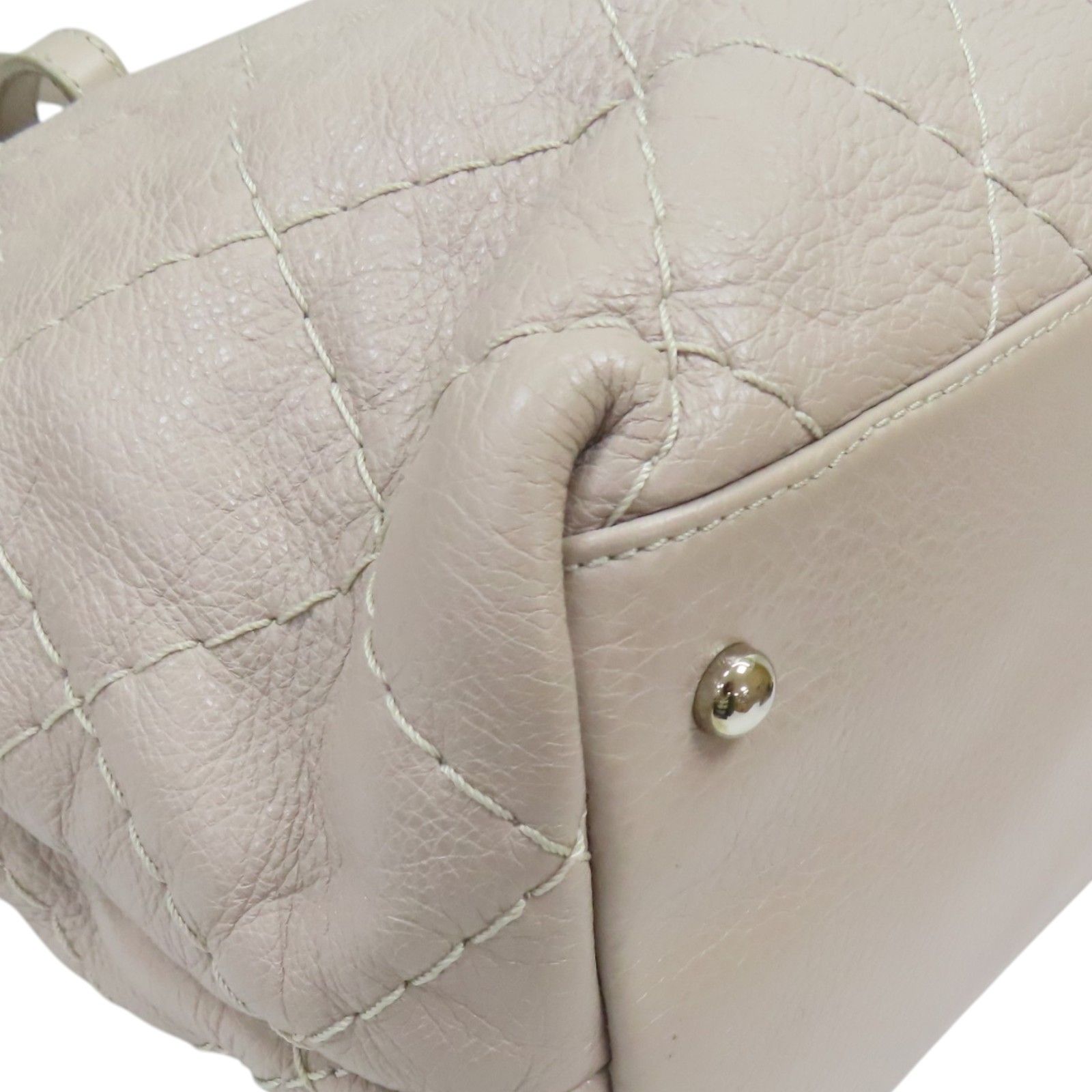 Quilted Glazed Calfskin On The Road Tote Bag — view 15