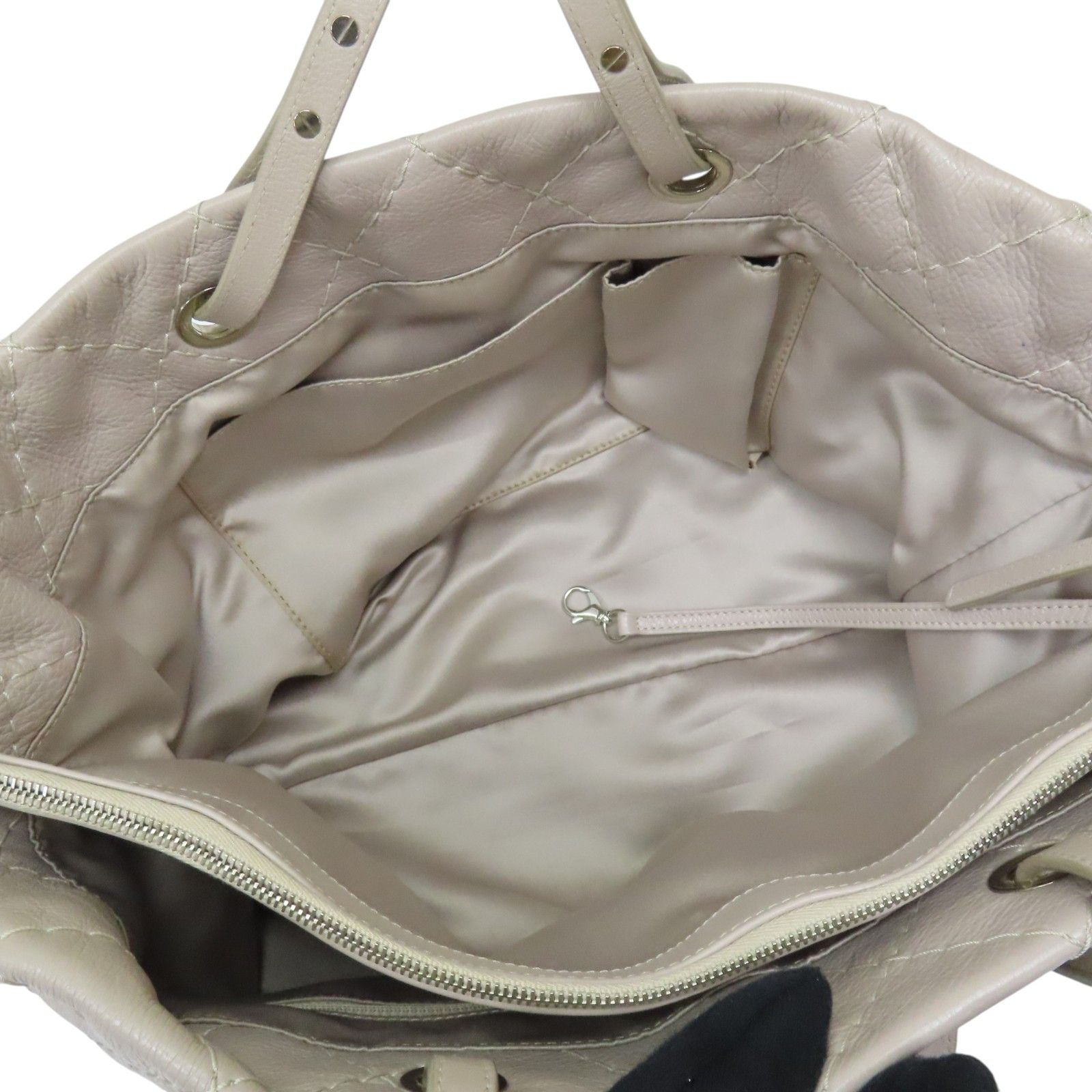 Quilted Glazed Calfskin On The Road Tote Bag — view 3