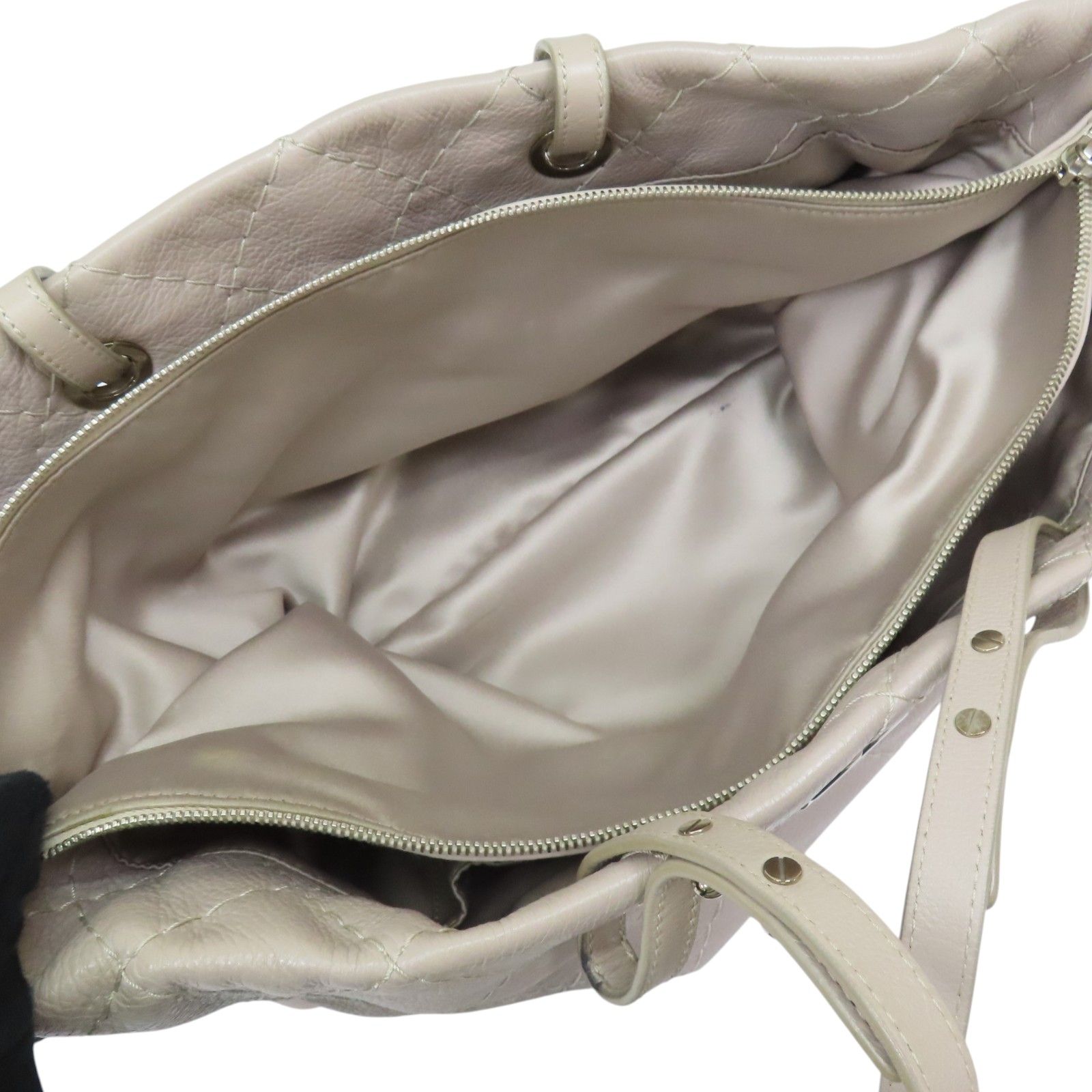 Quilted Glazed Calfskin On The Road Tote Bag — view 5