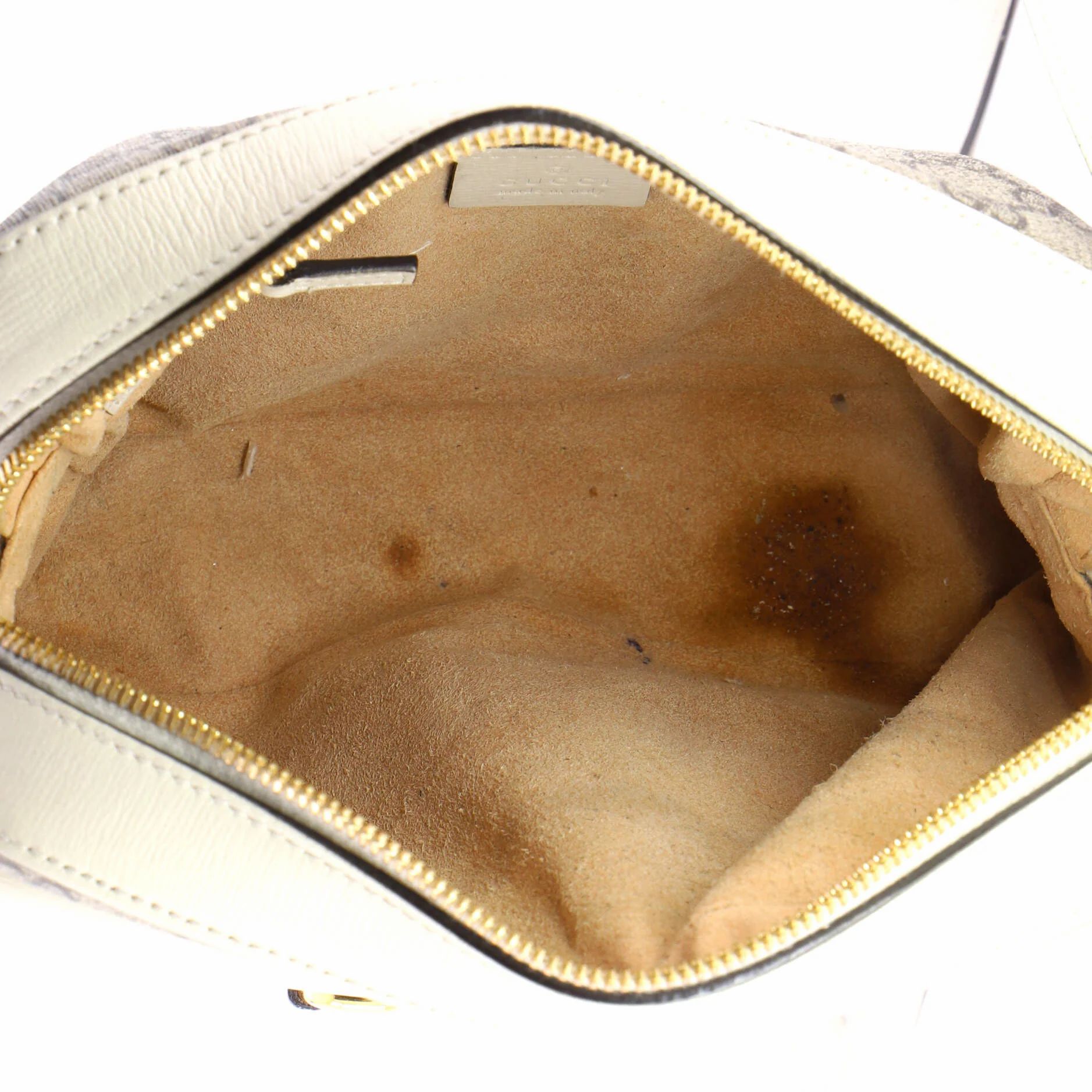 Horsebit 1955 Flap Pocket Camera Bag Gg Coated Canvas And Leather Small — view 5