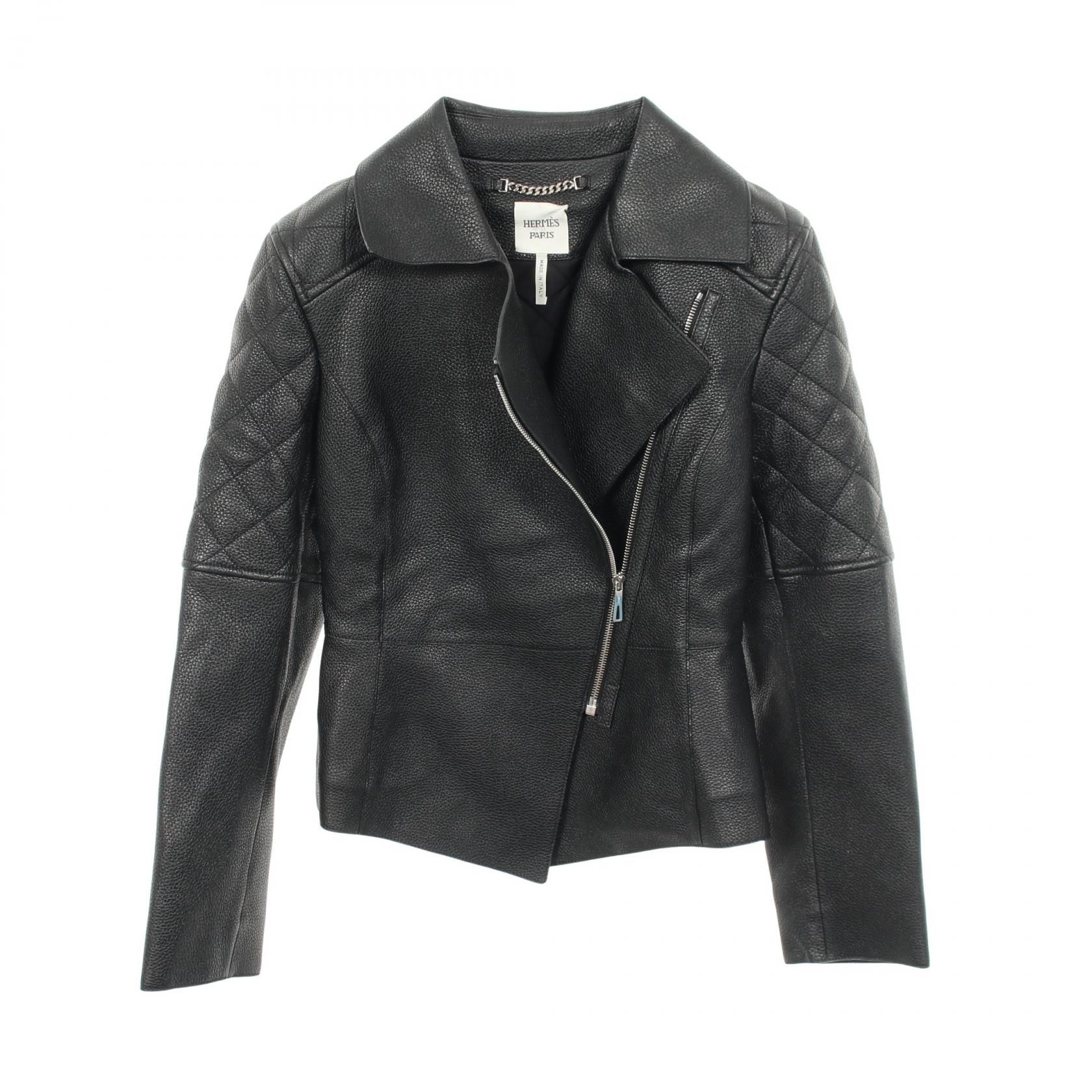 Black Deerskin Riders Jacket