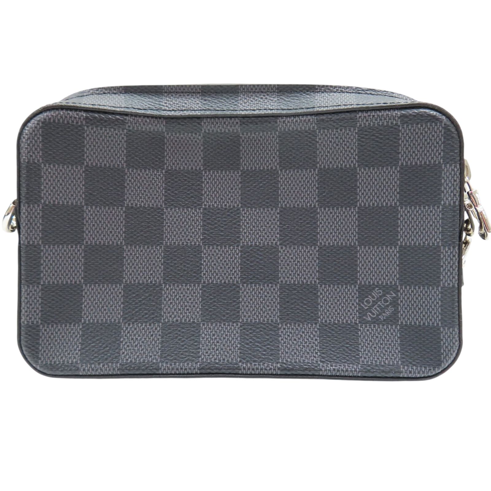Alpha Shoulder Bag Damier Ebene Black N 60418 — view 2
