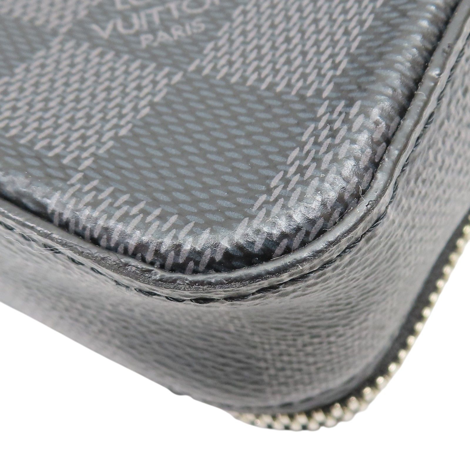 Alpha Shoulder Bag Damier Ebene Black N 60418 — view 12