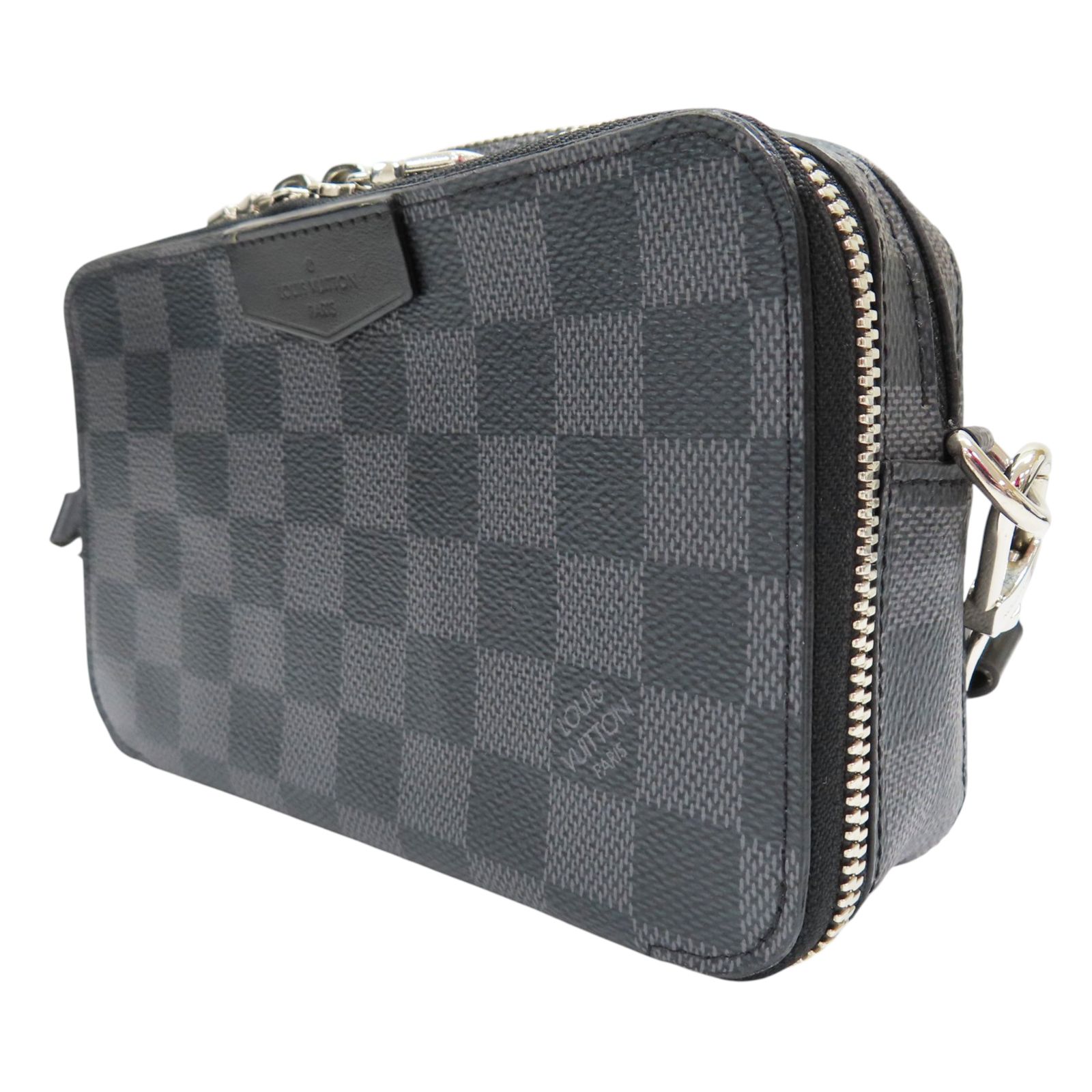 Alpha Shoulder Bag Damier Ebene Black N 60418 — view 3