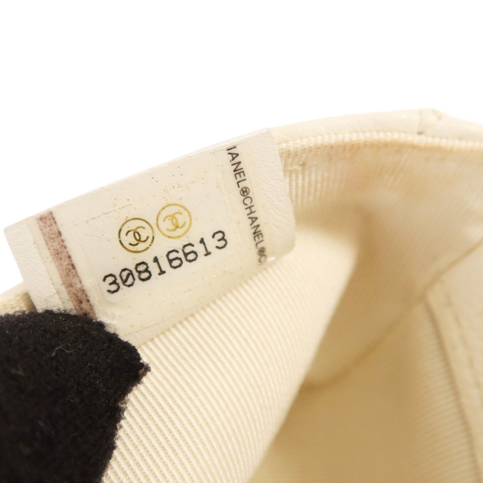 White Caviar Leather Micro Belt Bag — view 7