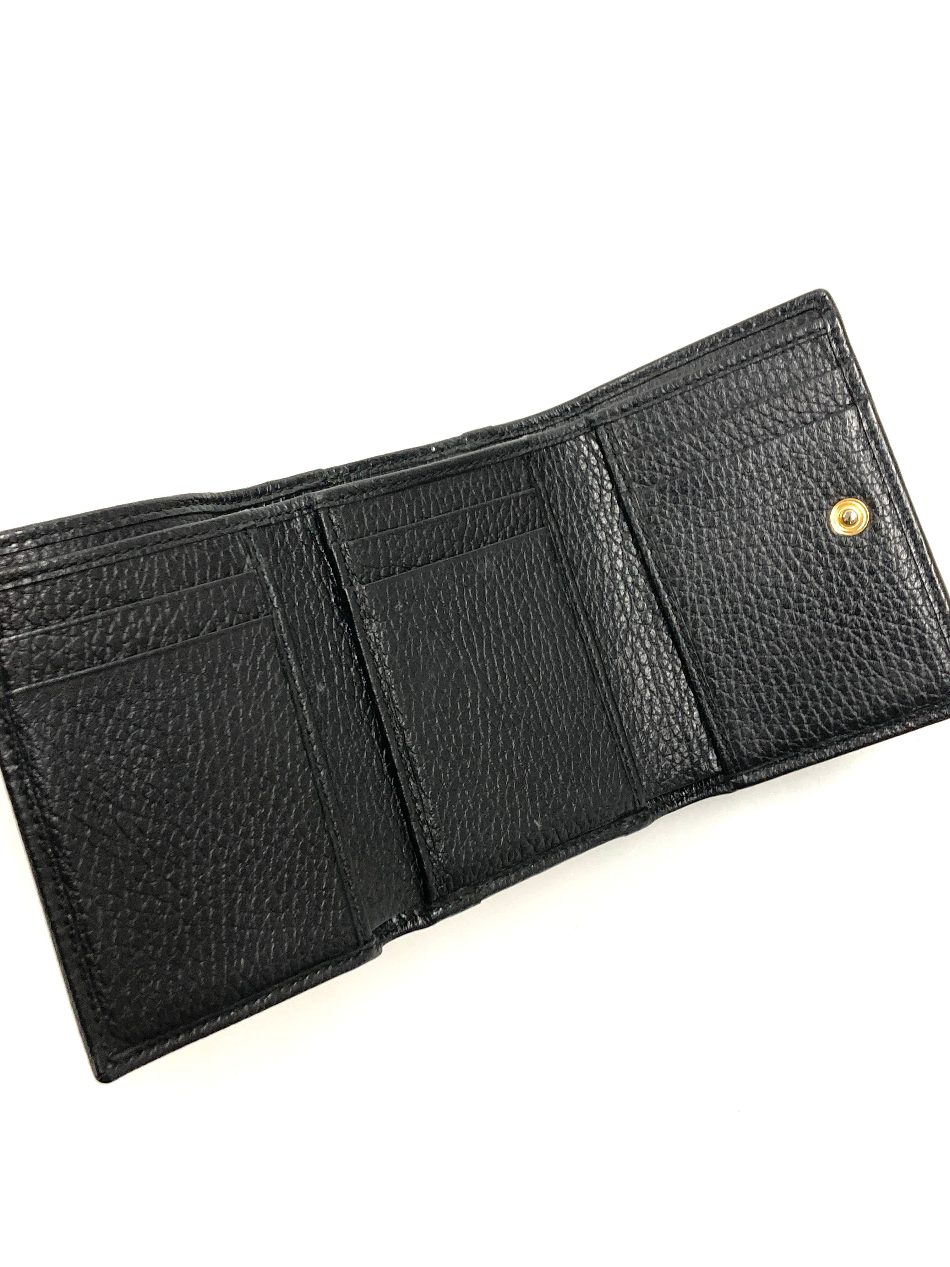 GG Marmont Card Case, Pebbled Calf — view 2