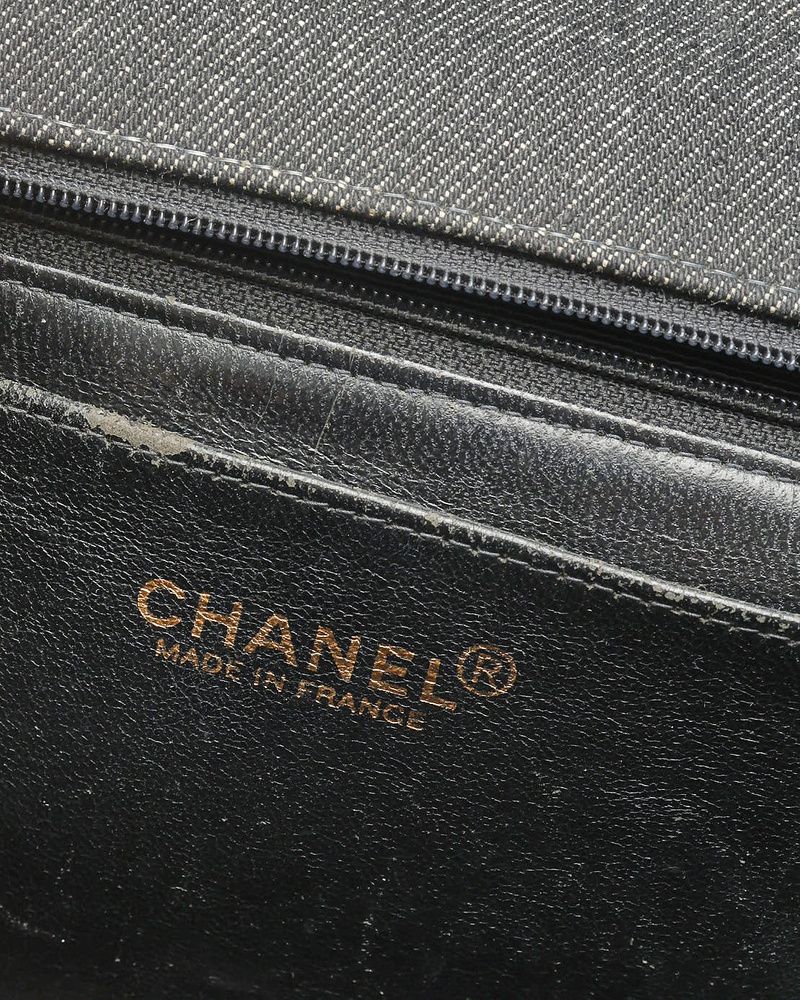 Kelly Denim Top Handle Bag — view 10