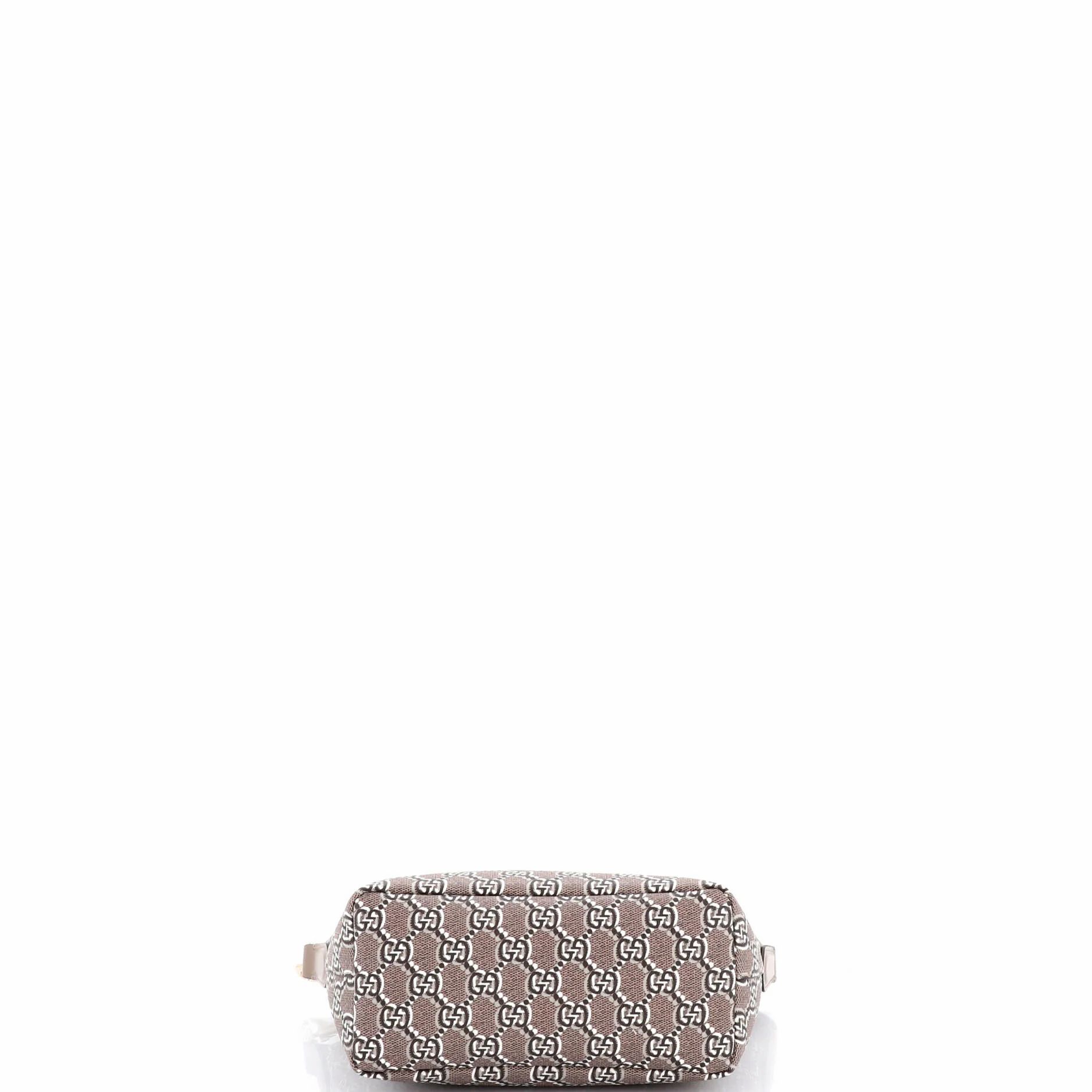 Ophidia Zip Shoulder Bag Gg Shadow Coated Canvas Super Mini — view 4