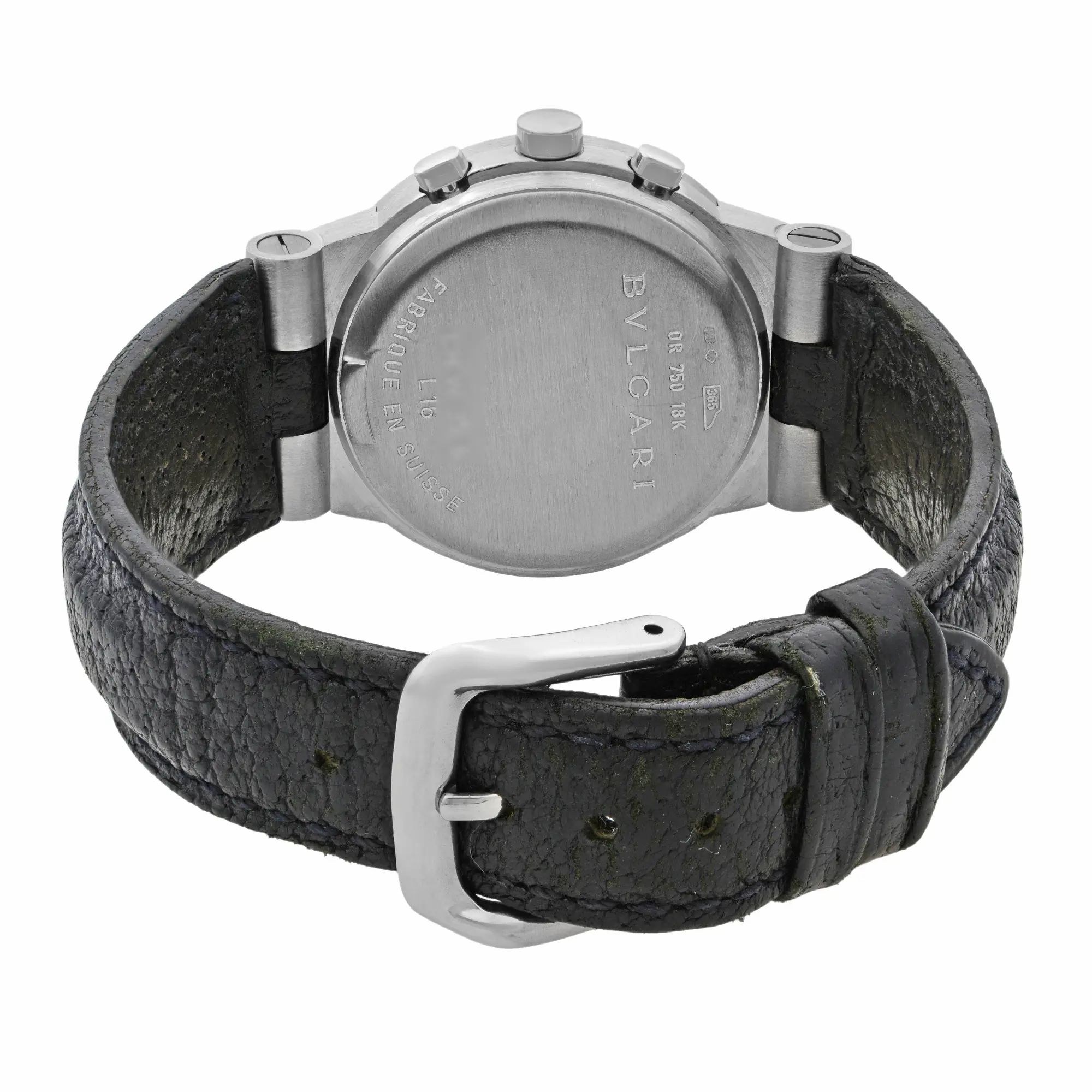 Diagono 18k White Gold Black Dial Quartz Unisex Watch CHW35G — view 5