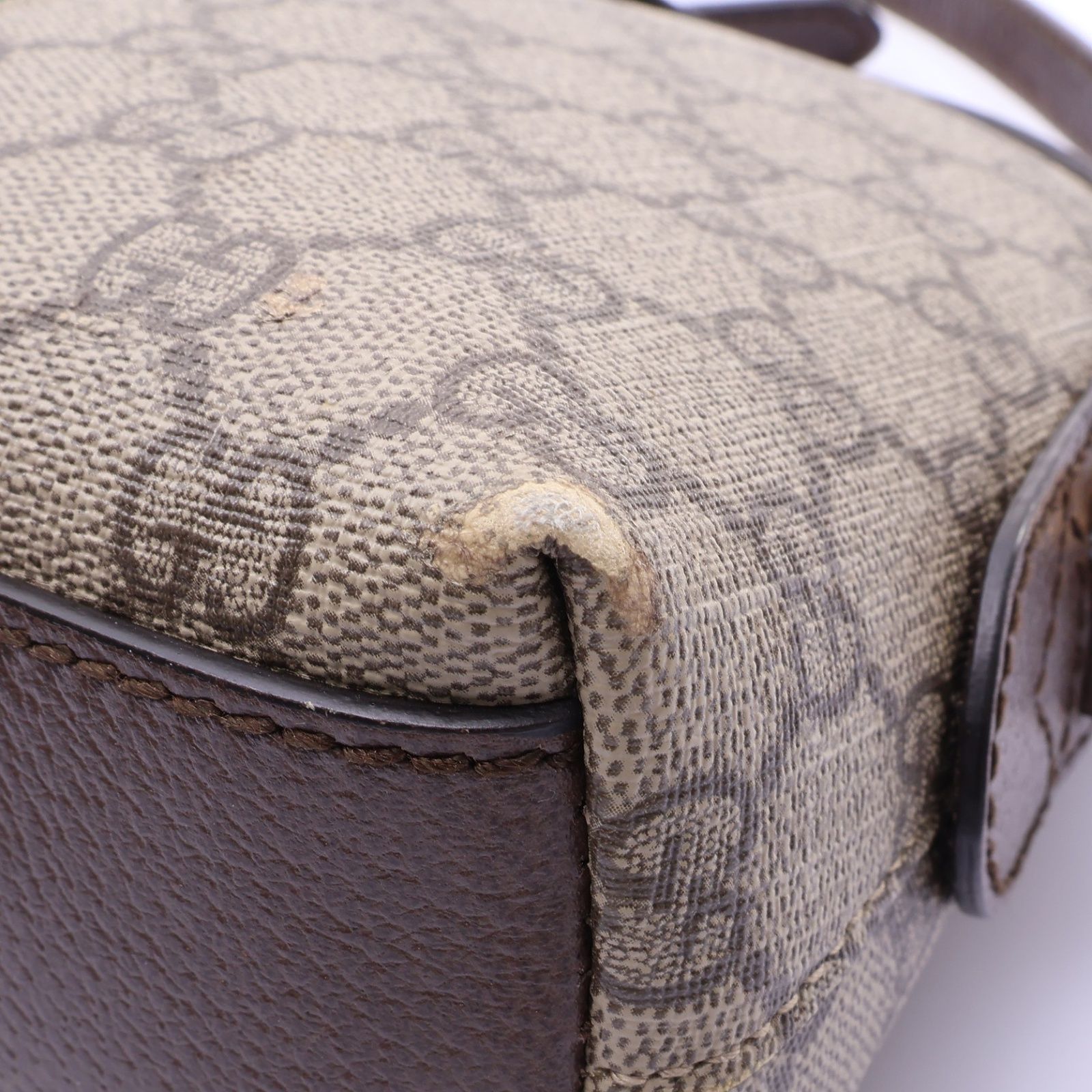 Ophidia Small Shoulder Bag Beige 499621, Brown — view 11