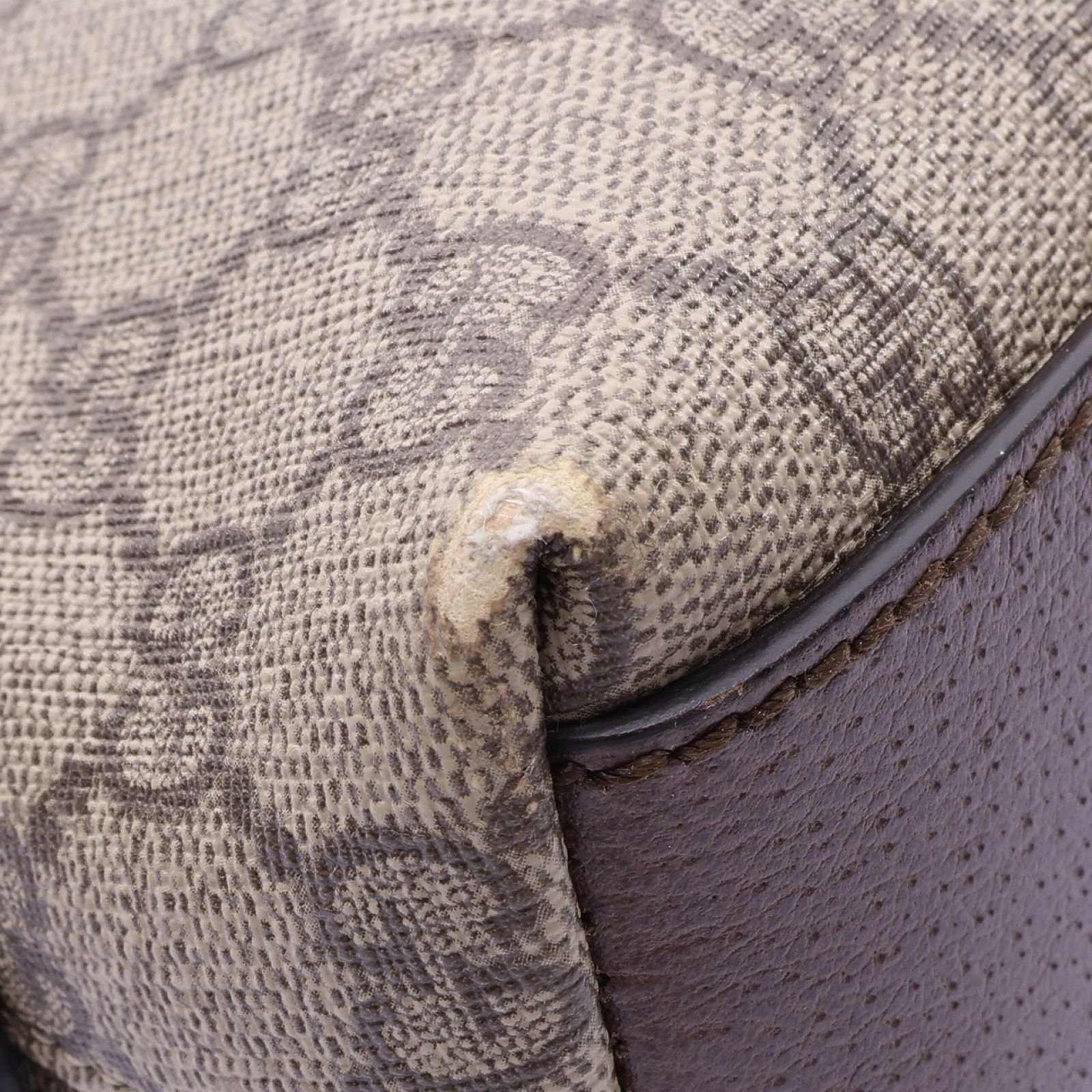 Ophidia Small Shoulder Bag Beige 499621, Brown — view 12