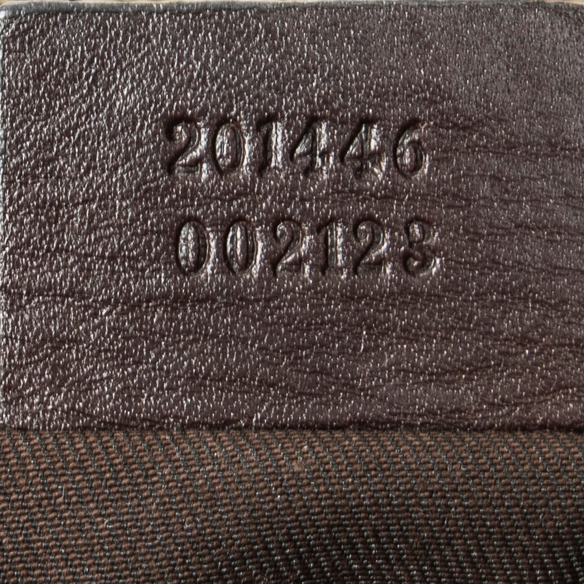 Large Square Zip Messenger Beige Supreme Coated Canvas Gold — view 10