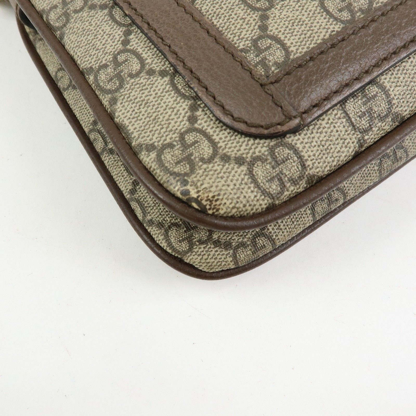 GG Supreme Monogram Web Medium Ophidia Shoulder Bag Beige New Acero — view 8