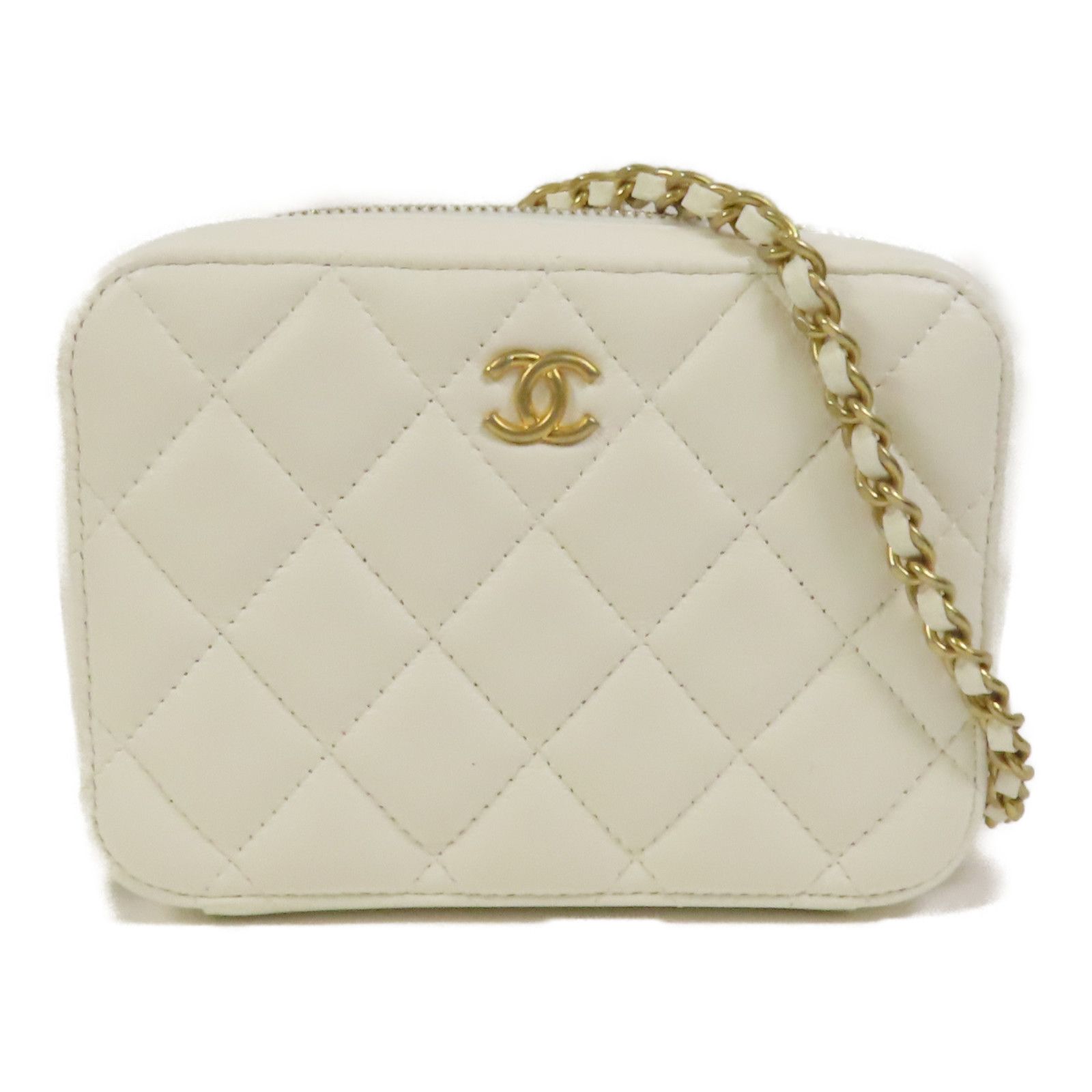 Pearl Crush Camera Bag, White