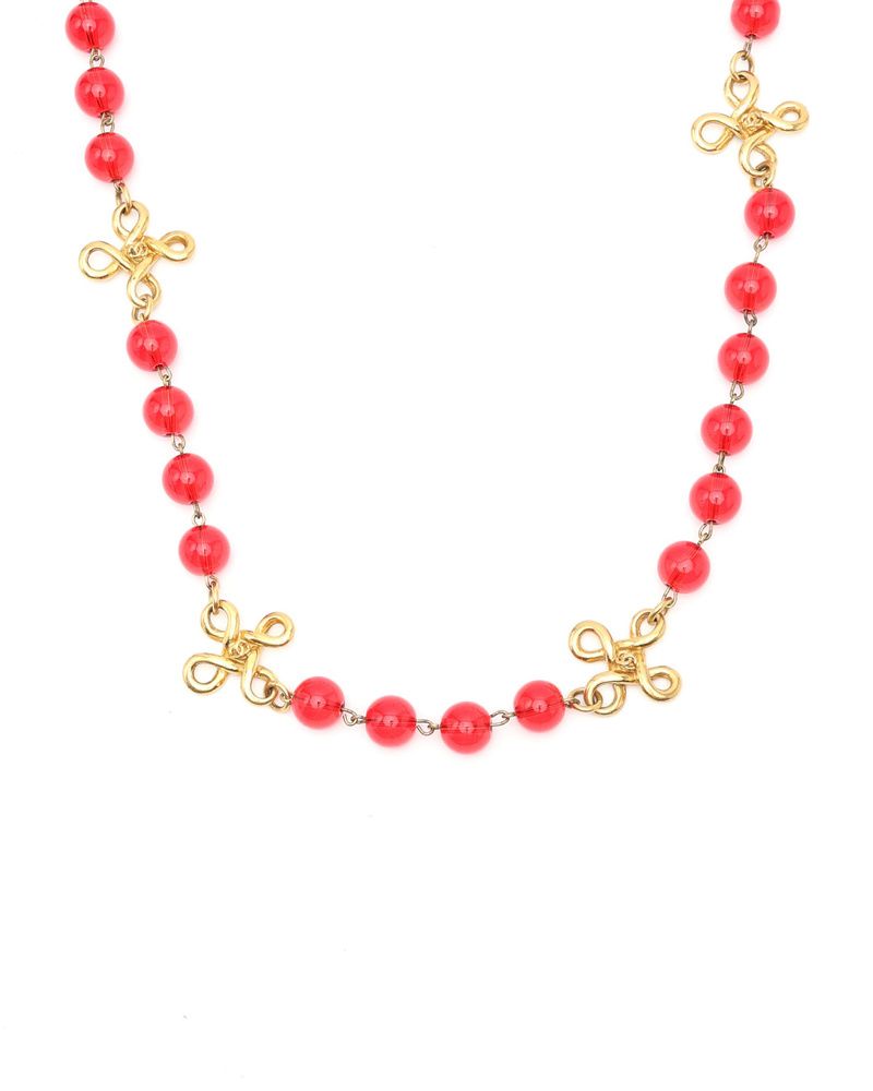Coco Mark Beads Long Necklace — view 2