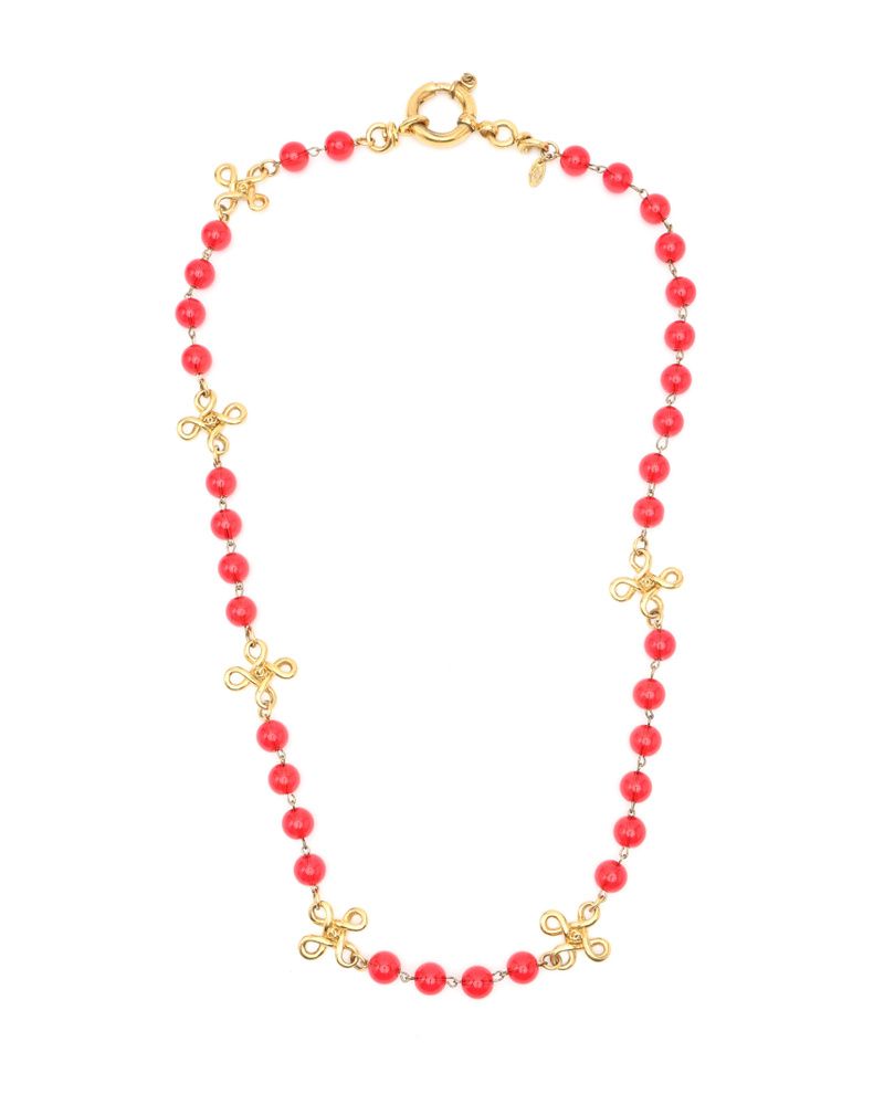 Coco Mark Beads Long Necklace — view 4