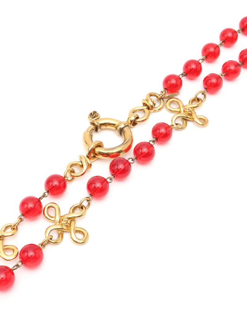 Coco Mark Beads Long Necklace — view 5