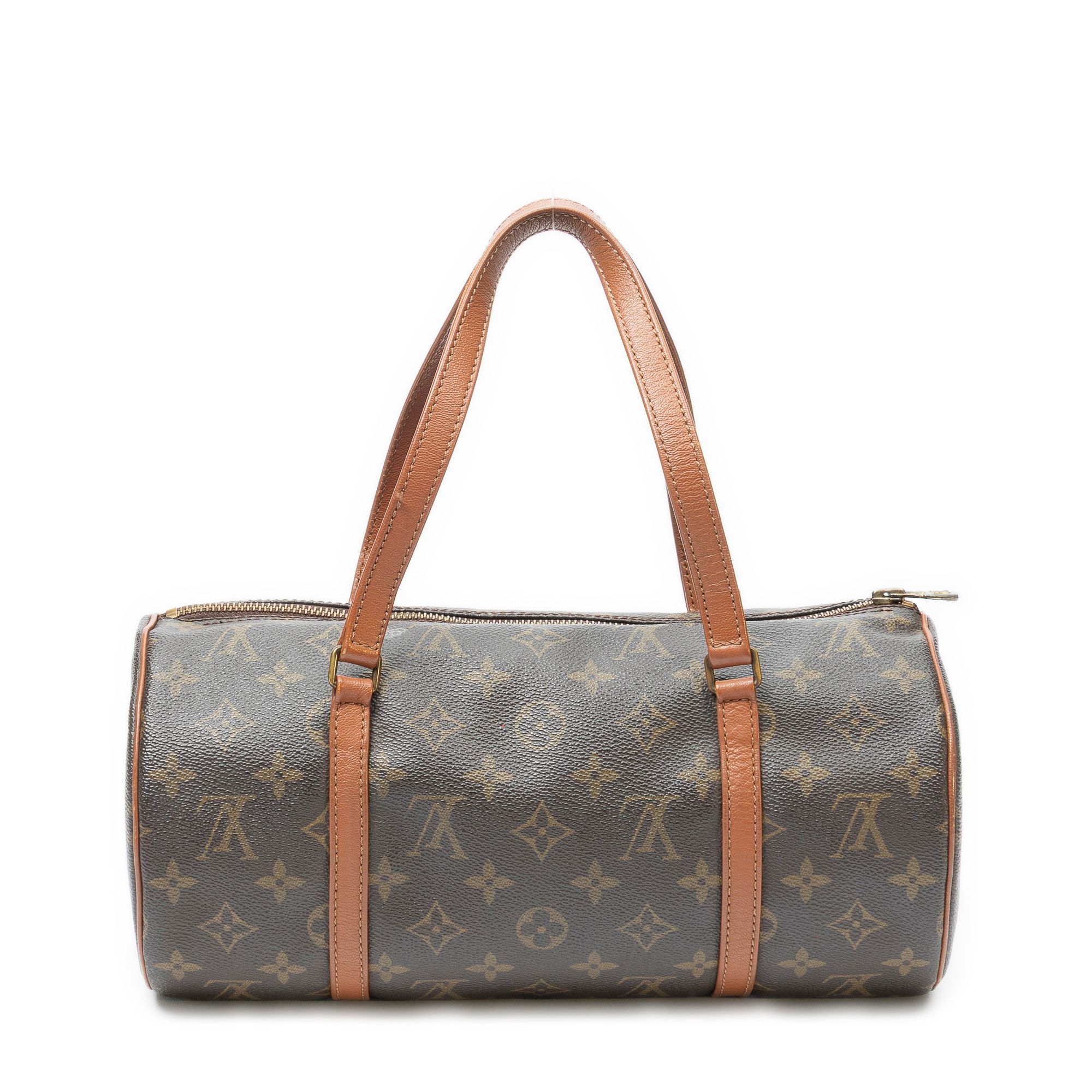 Papillon 30 Brown Monogram Canvas Golden Brass — view 5