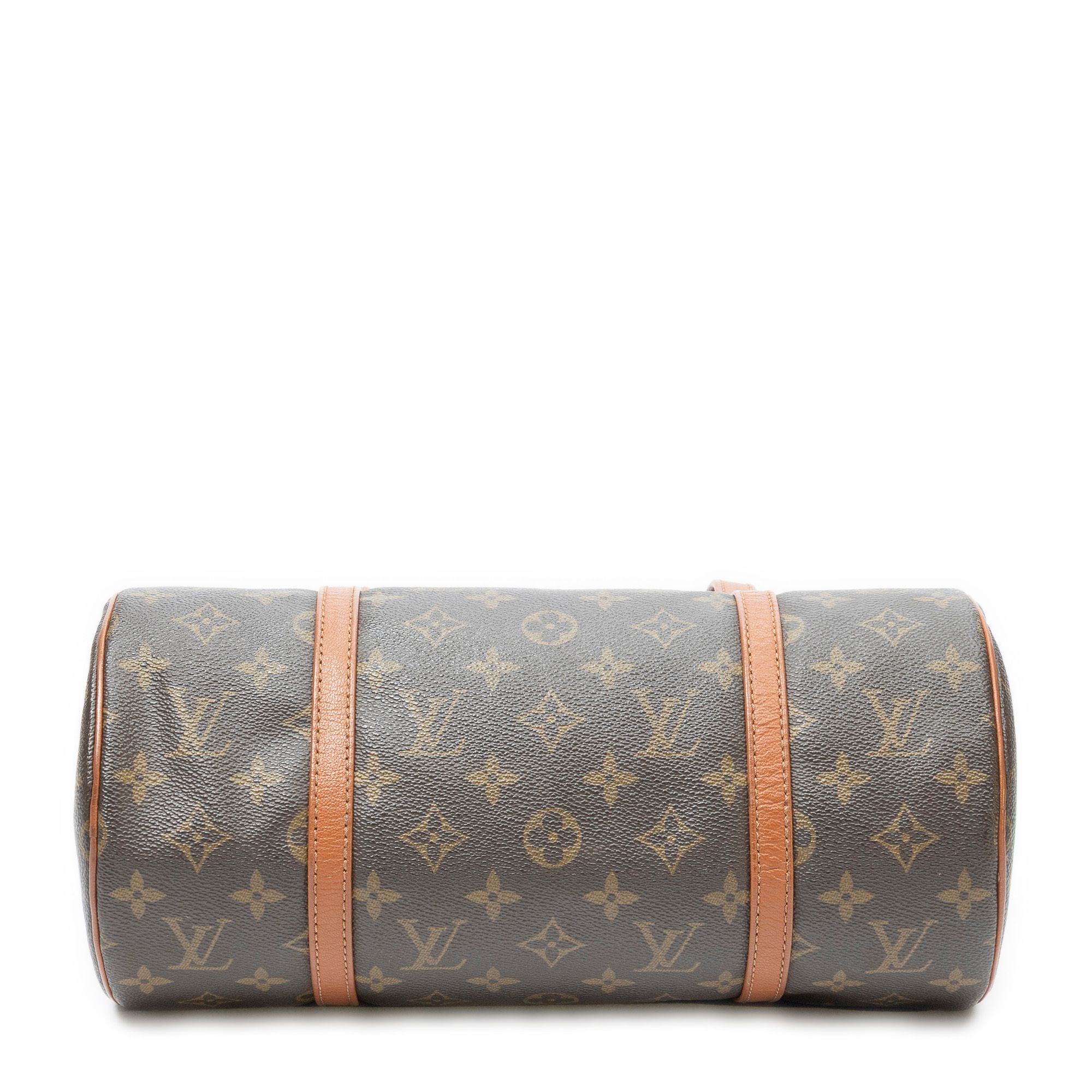 Papillon 30 Brown Monogram Canvas Golden Brass — view 6
