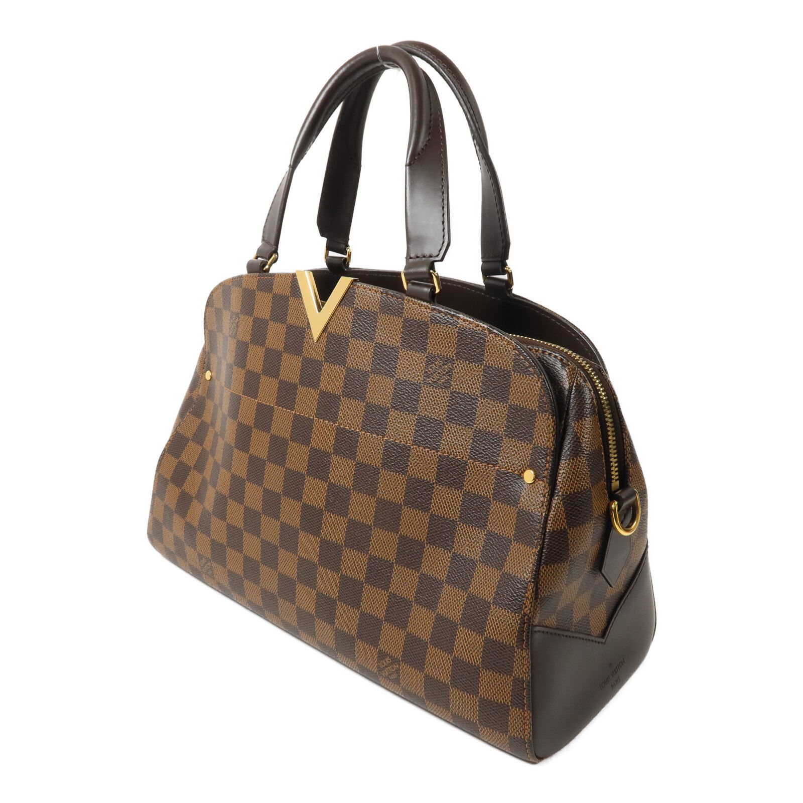 Damier Kensington Bowling Hand-turned Shoulder Bag Brown 2way Shoulder Bag N 41505 — view 3