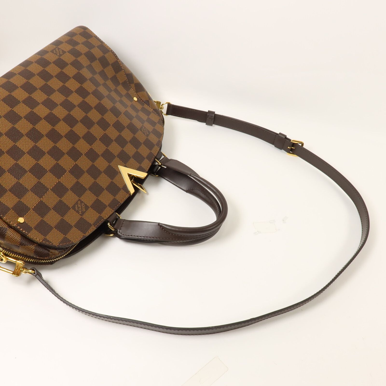 Damier Kensington Bowling Hand-turned Shoulder Bag Brown 2way Shoulder Bag N 41505 — view 8