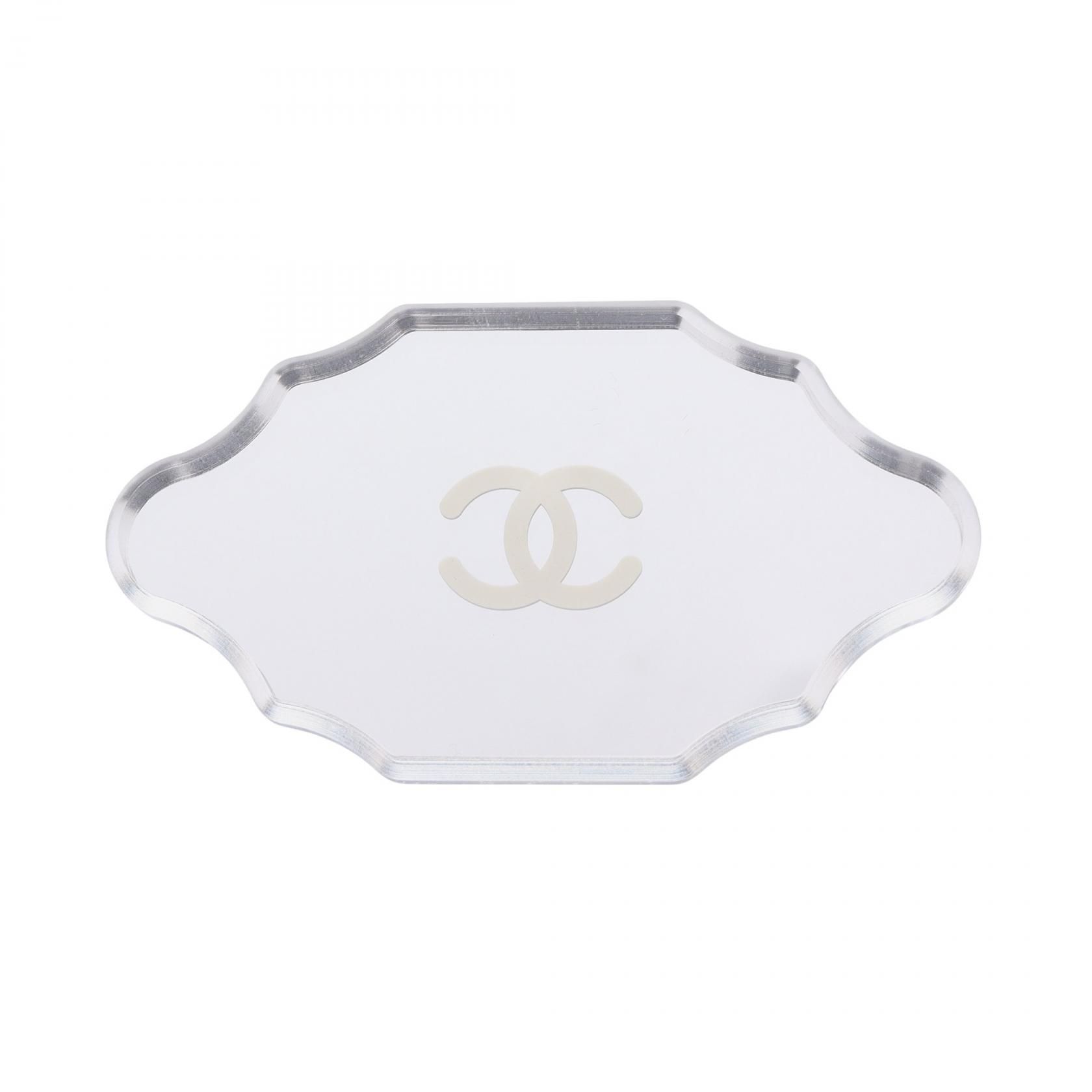 Coco Mark Mirror Brooch