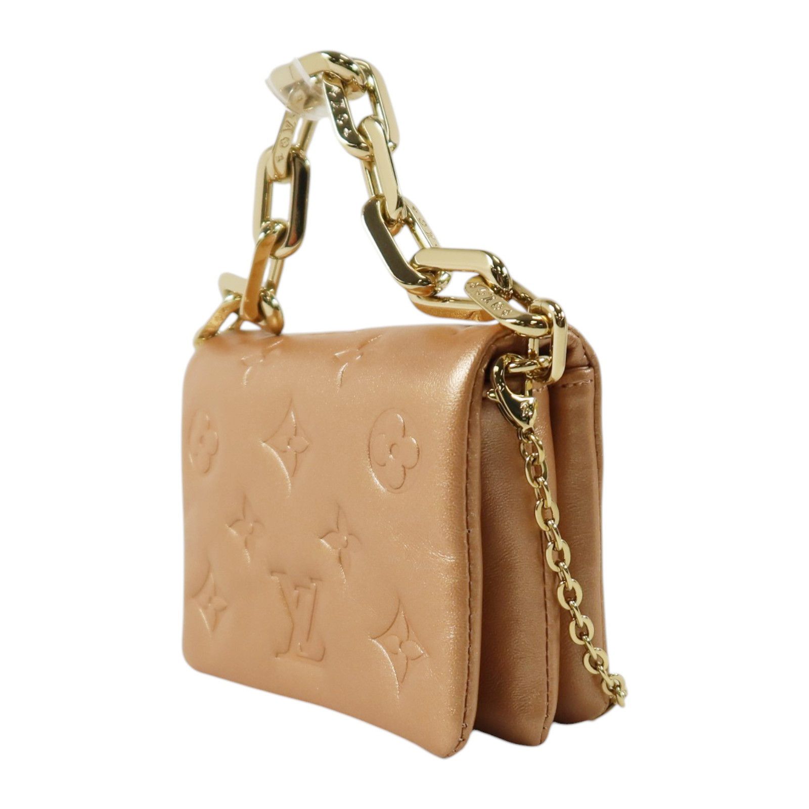 Monogram Embossed Coussin Belt Bag Pink 2way Shoulder Bag M 21765 — view 3