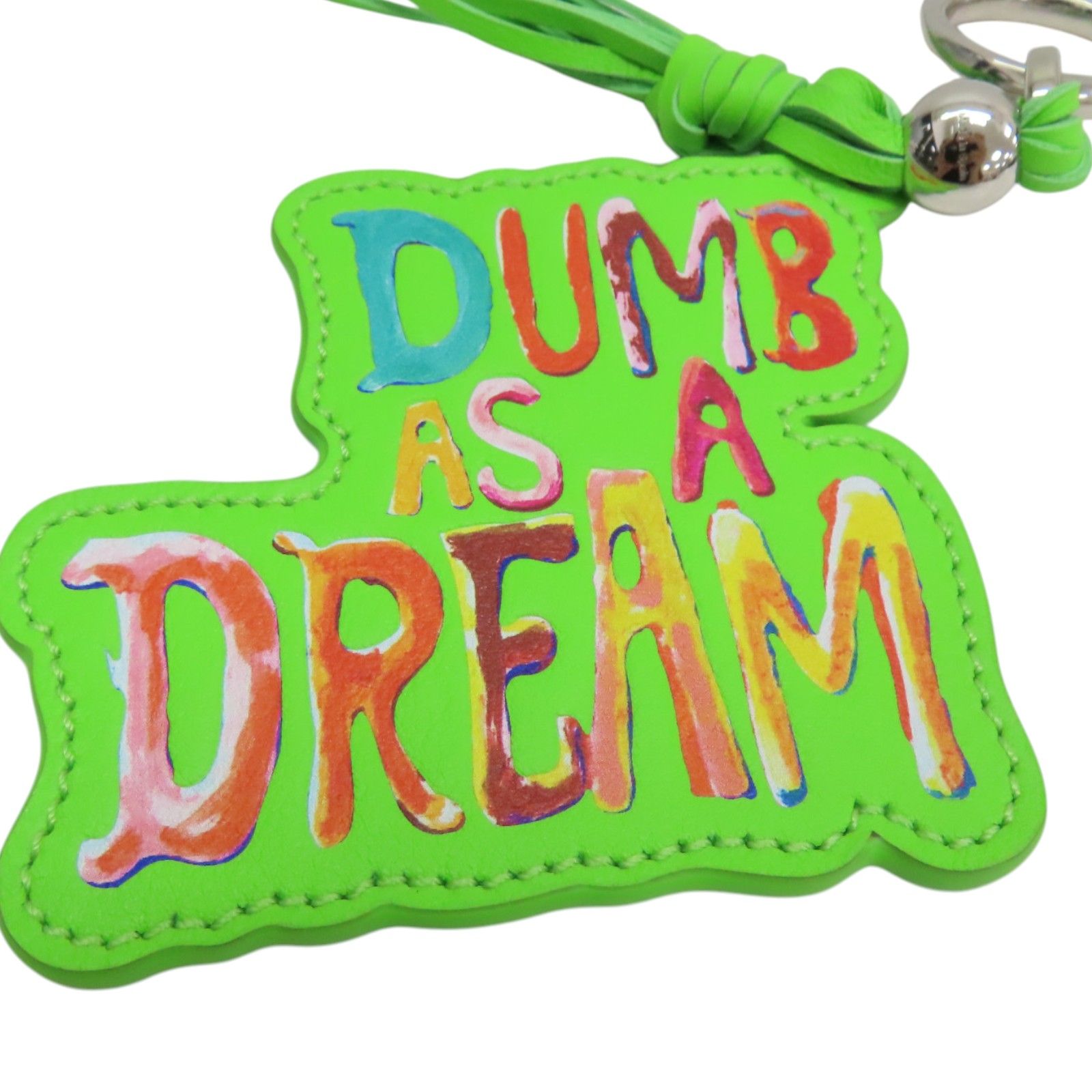 Leather Dumb As A Dream Bag Charm — view 3