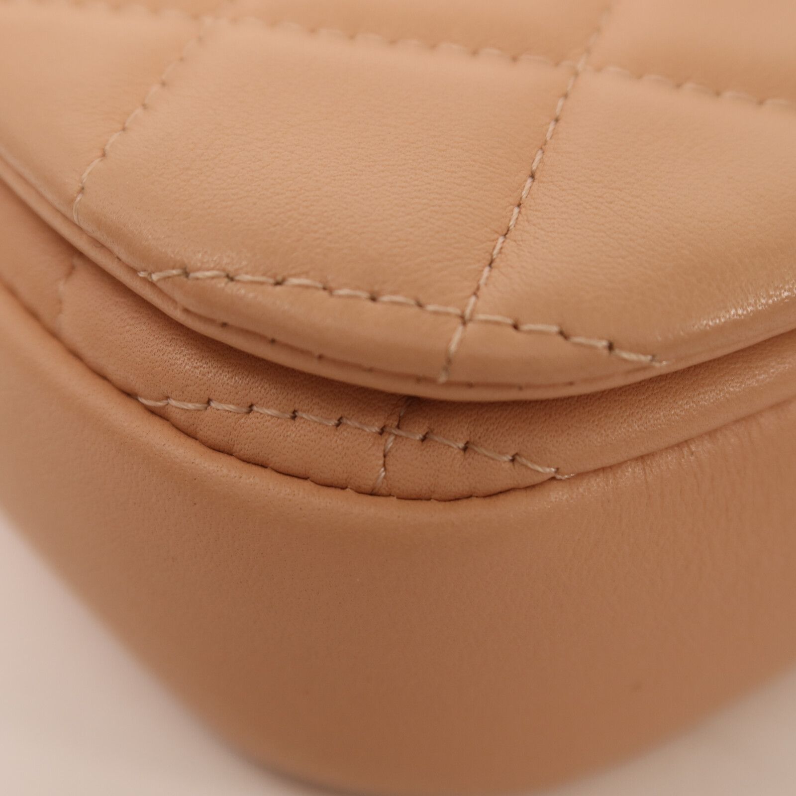 Pink Cowhide Leather Chain Shoulder Bag Calfskin (cowhide) — view 13