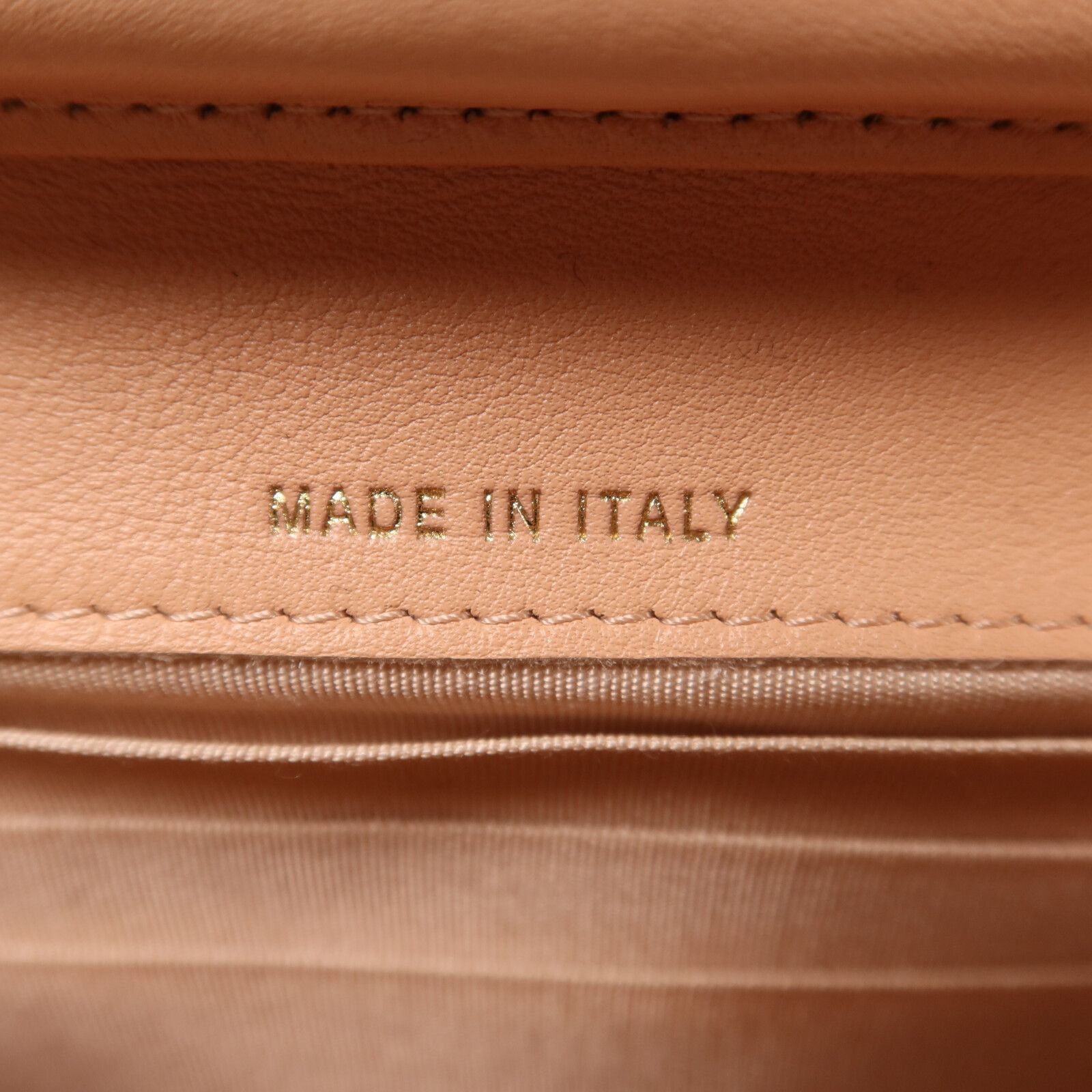 Pink Cowhide Leather Chain Shoulder Bag Calfskin (cowhide) — view 7